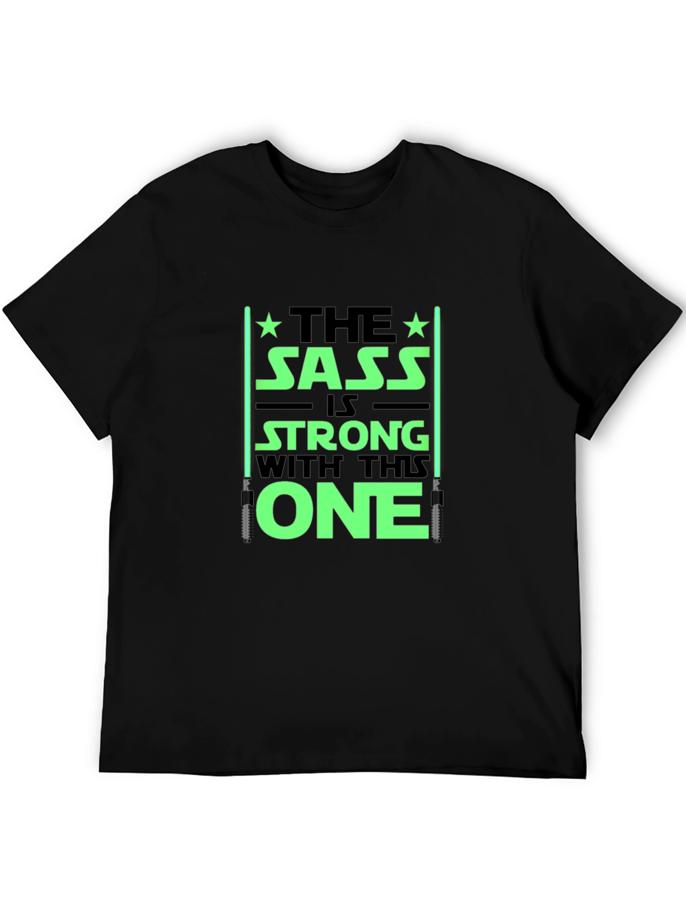 Sass is Strong T-Shirt - Black Graphic Tee