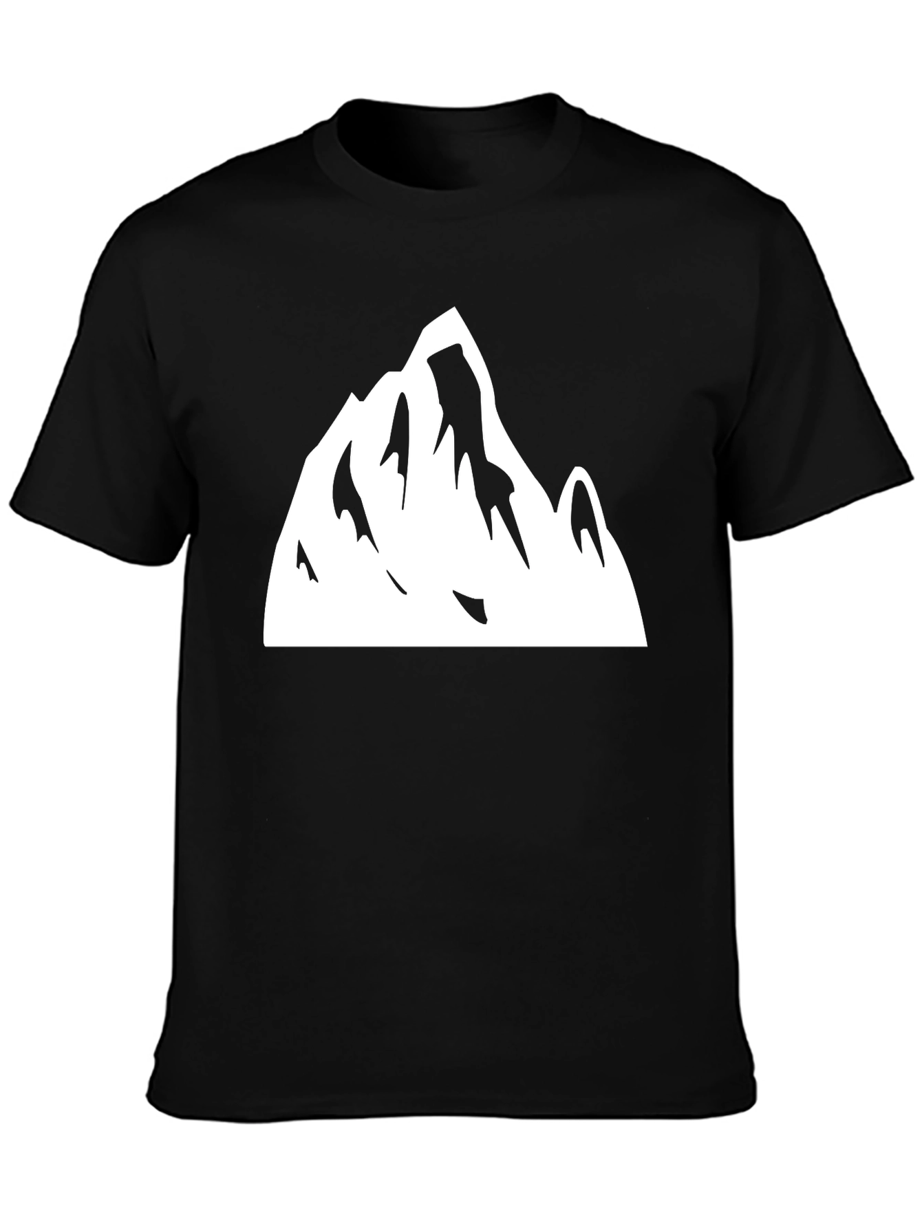Mountain Graphic Tee - Black Cotton