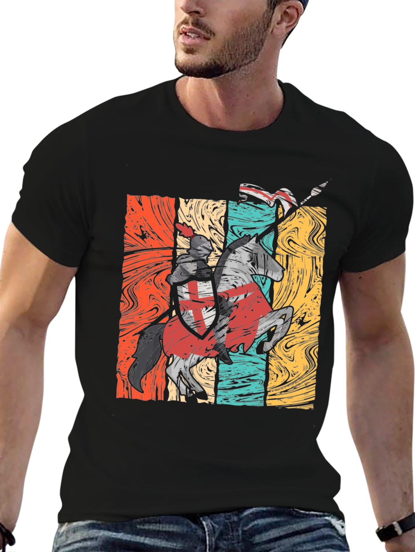 Retro Knight Templar T-Shirt