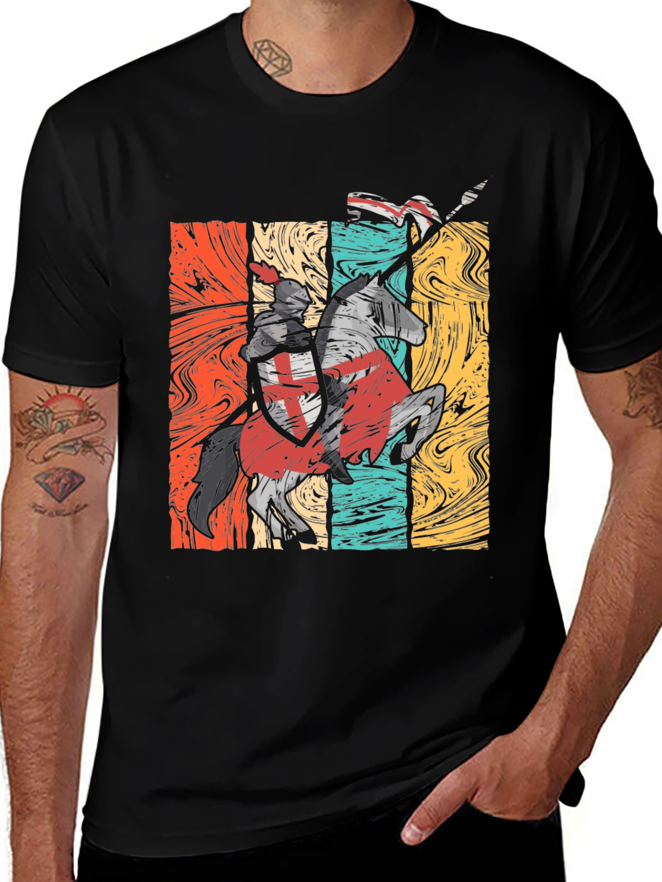 Retro Knight Templar T-Shirt