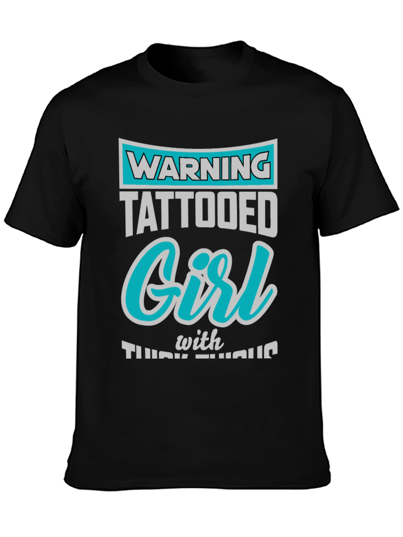 Warning Tattooed Girl Graphic Tee