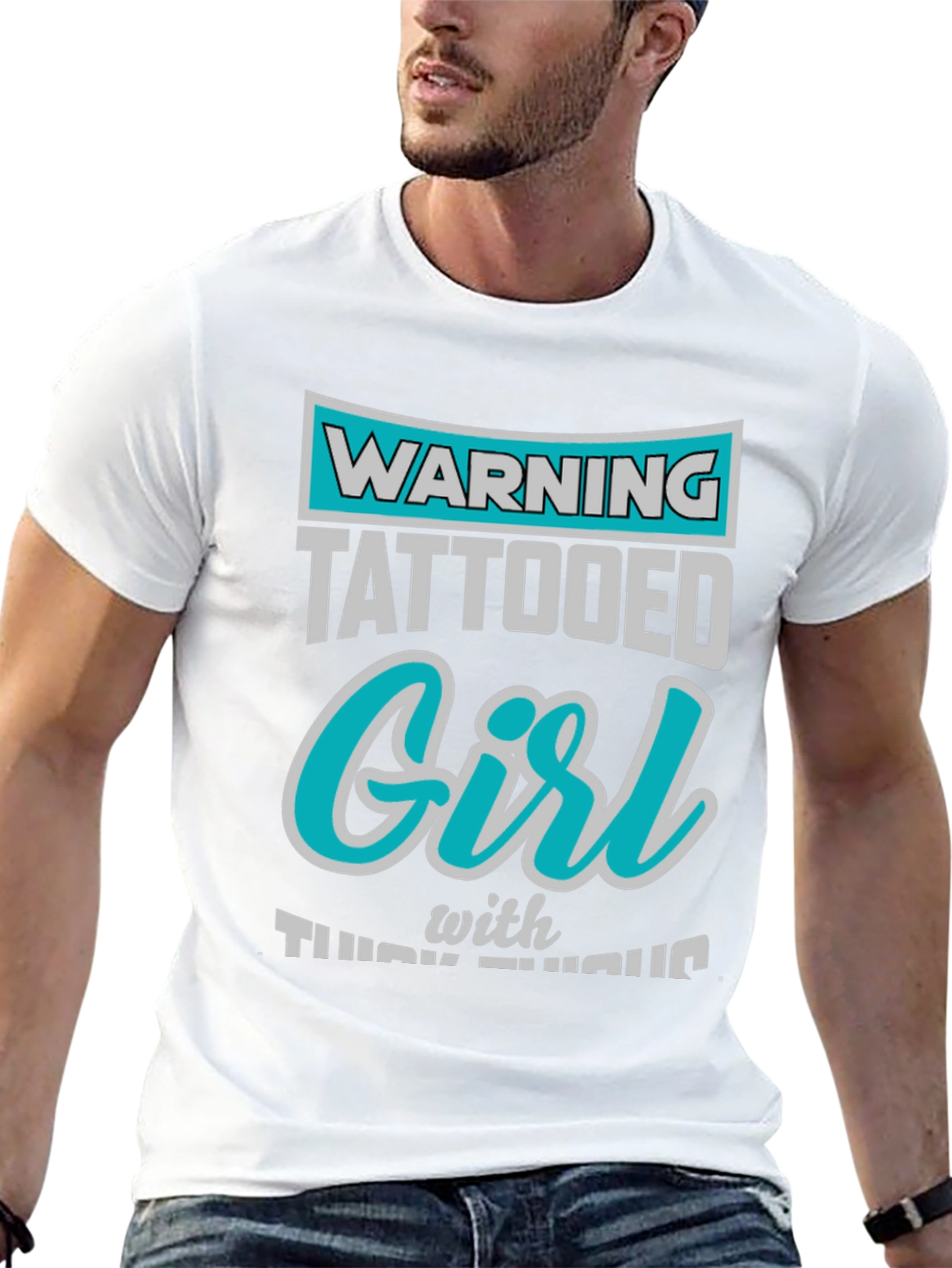 Warning Tattooed Girl Graphic Tee