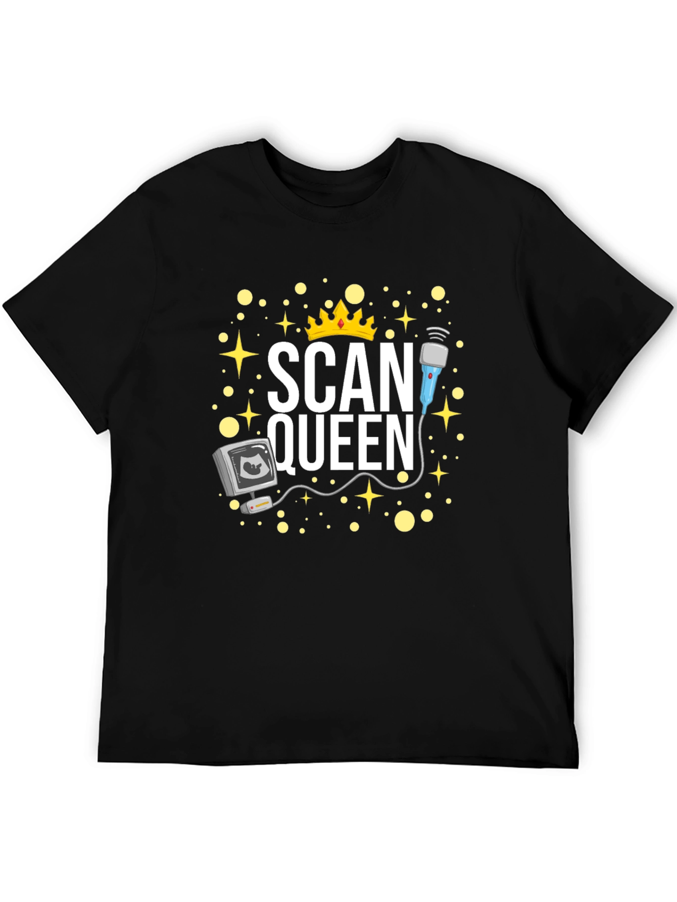 Scan Queen Graphic T-Shirt - Sonographer Gift