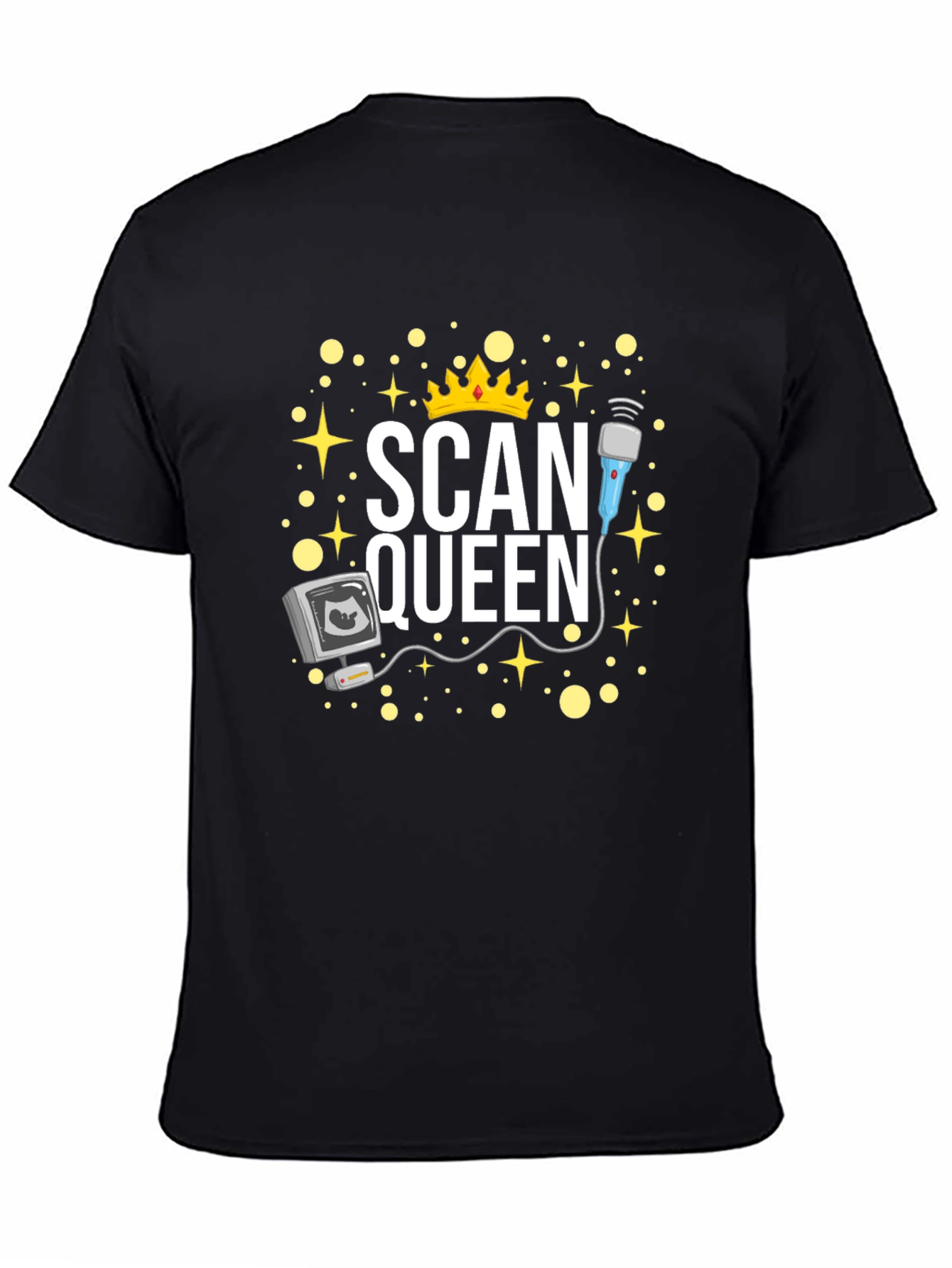 Scan Queen Graphic T-Shirt - Sonographer Gift
