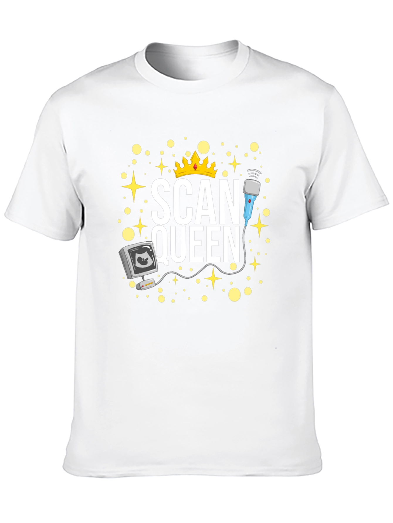 Scan Queen Graphic T-Shirt - Sonographer Gift