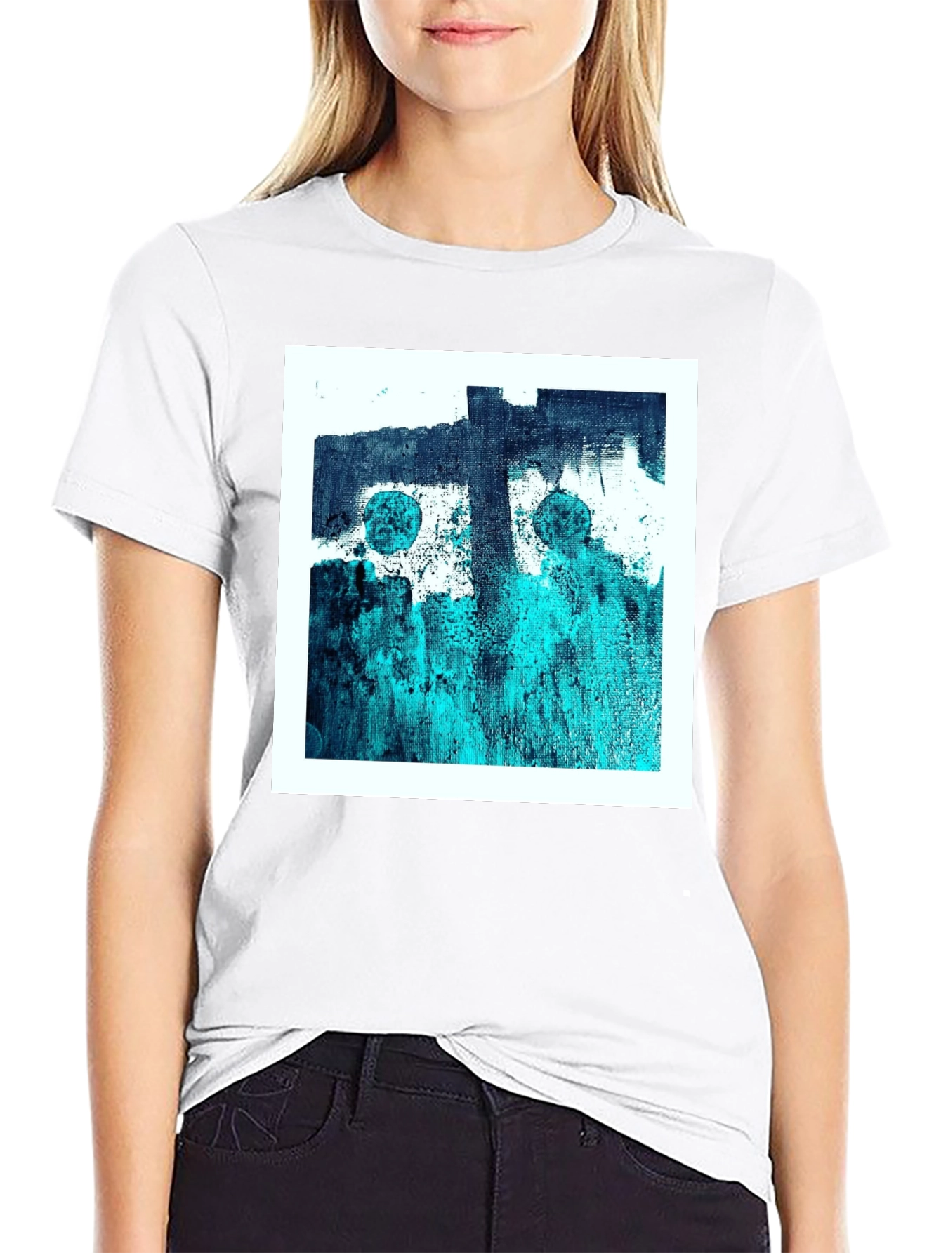 Abstract Art Graphic Tee - Modern Black T-Shirt