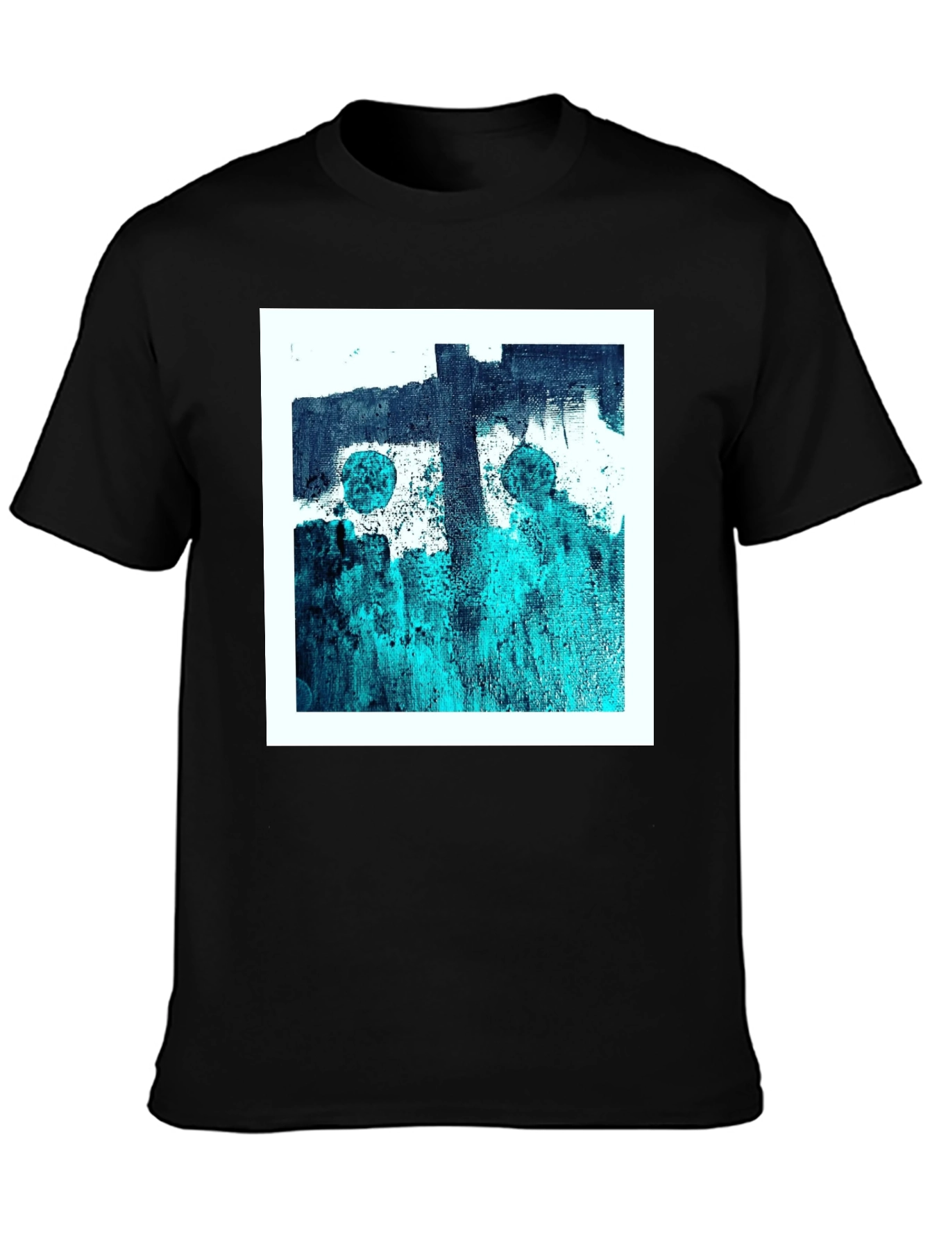 Abstract Art Graphic Tee - Modern Black T-Shirt
