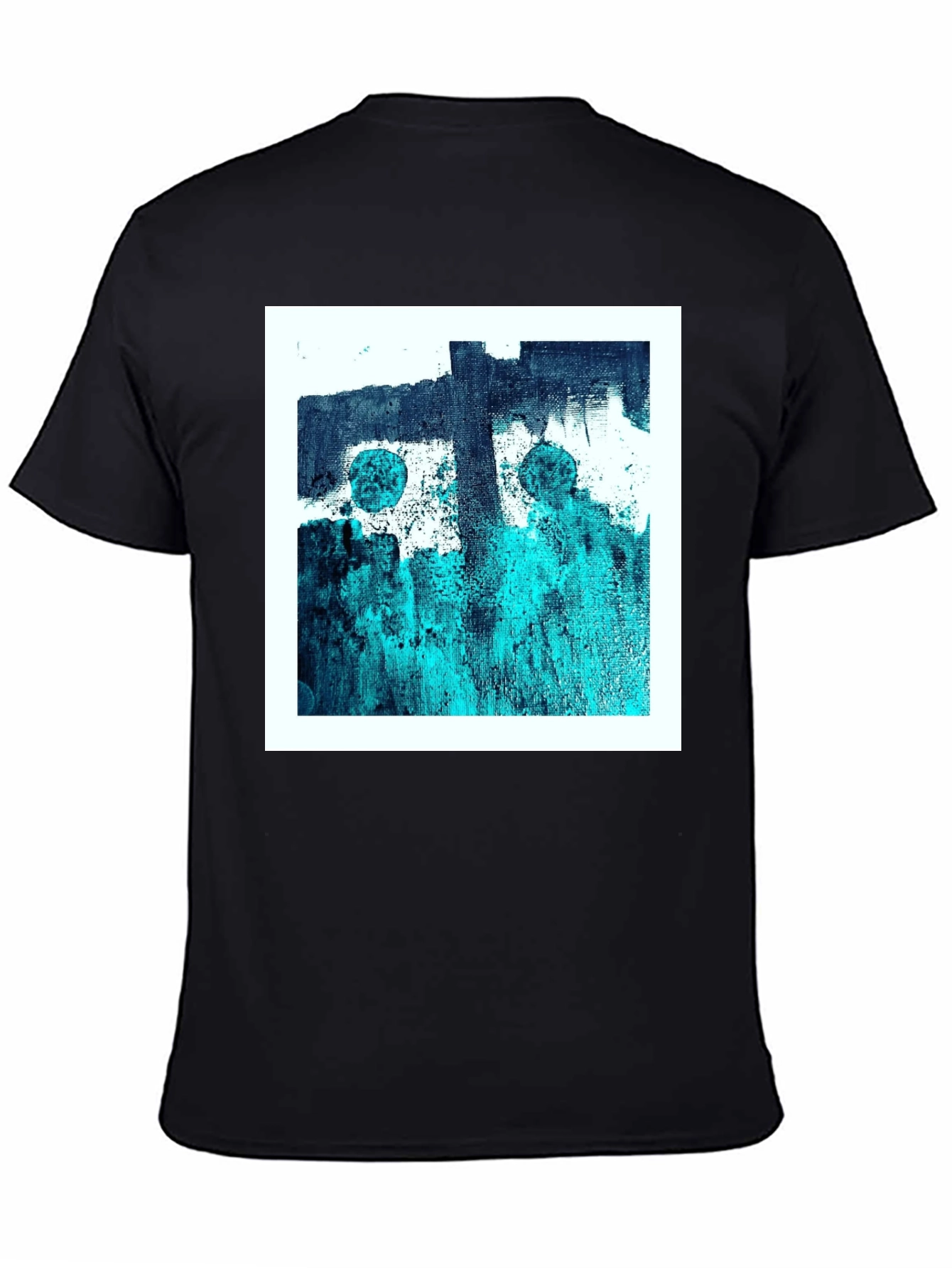 Abstract Art Graphic Tee - Modern Black T-Shirt
