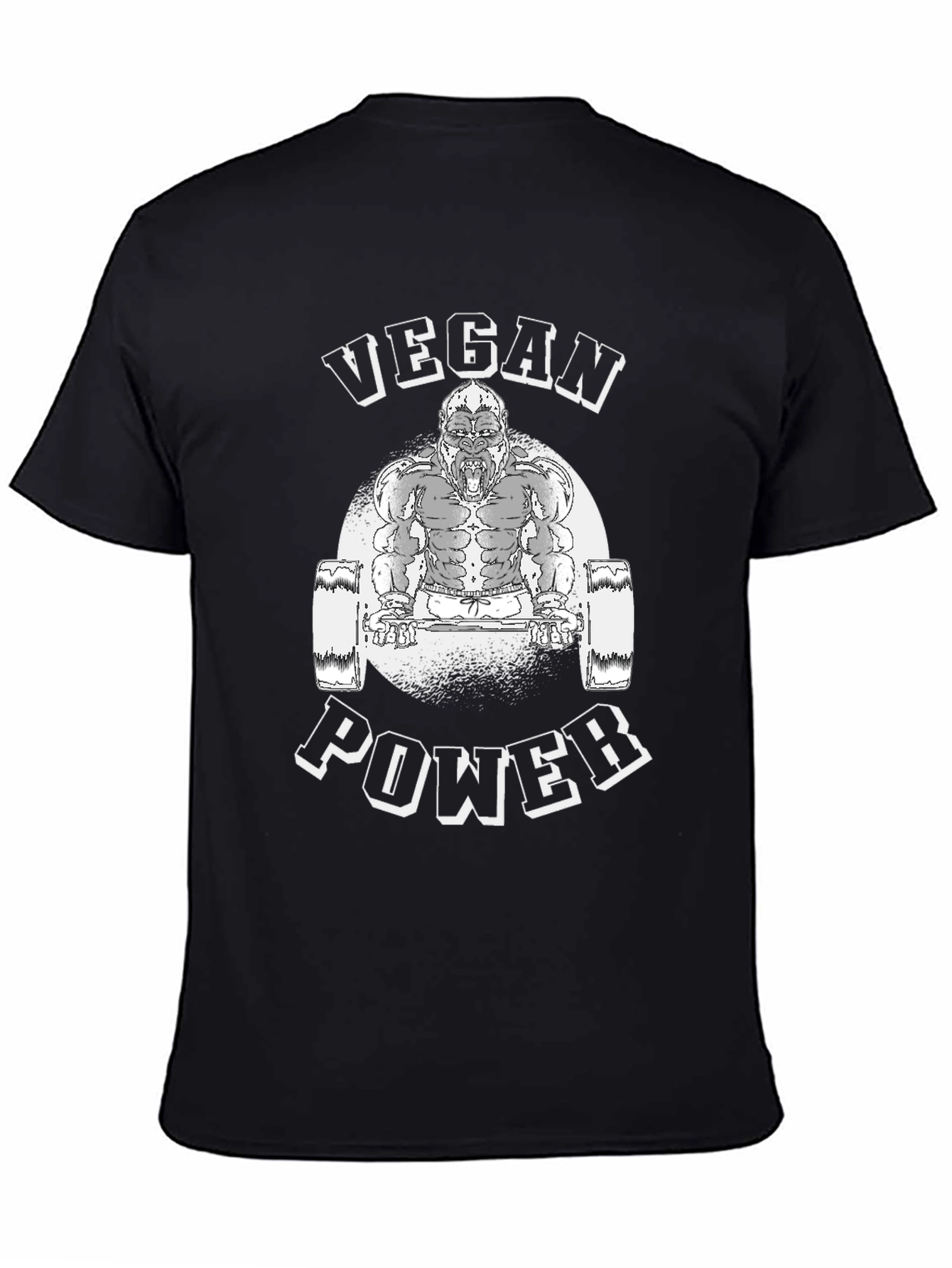 Vegan Power Gorilla Gym T-Shirt