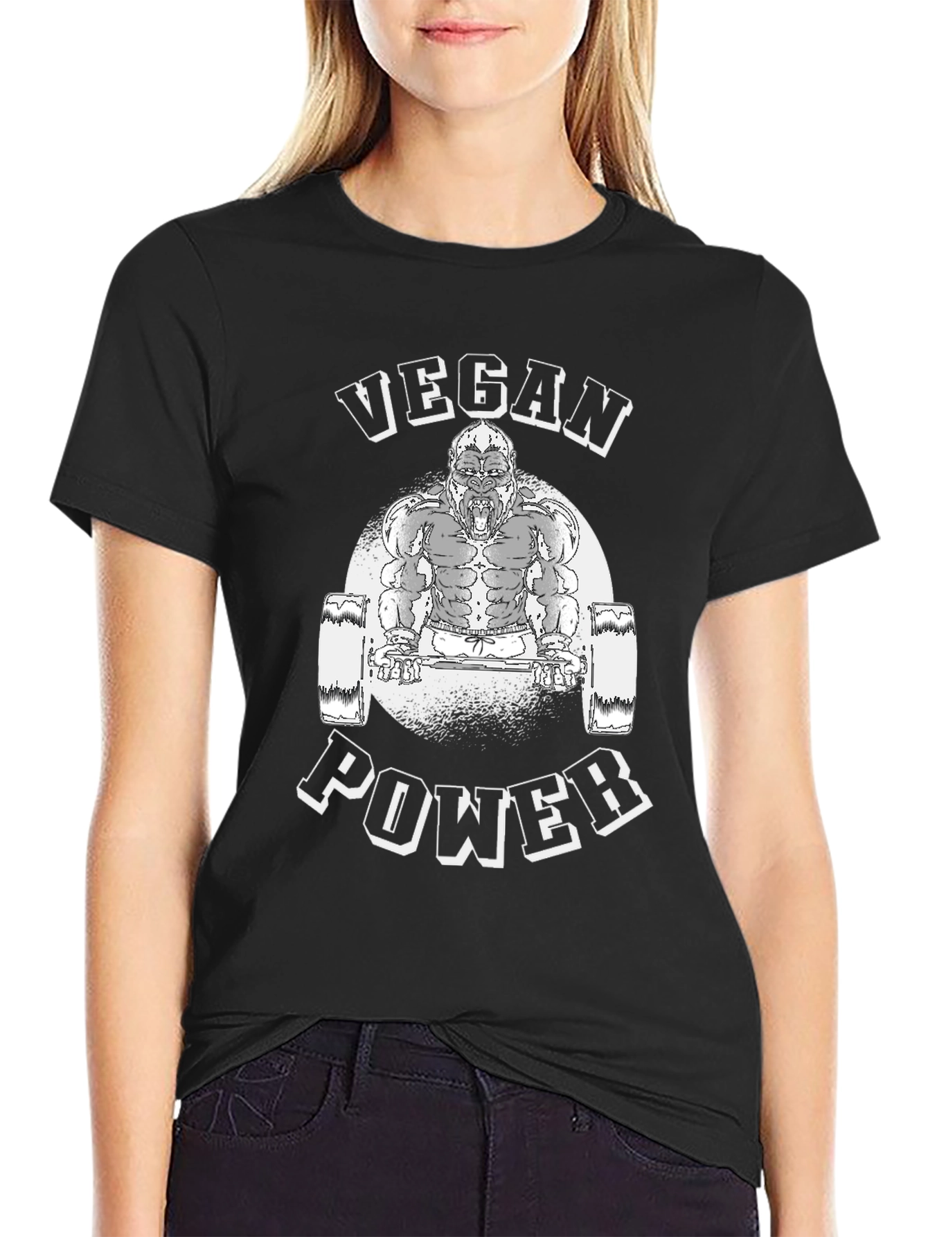 Vegan Power Gorilla Gym T-Shirt
