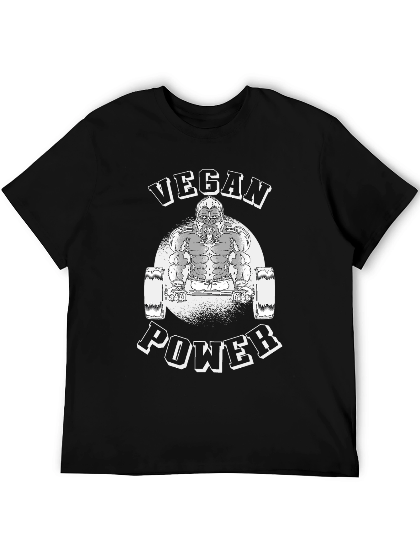 Vegan Power Gorilla Gym T-Shirt