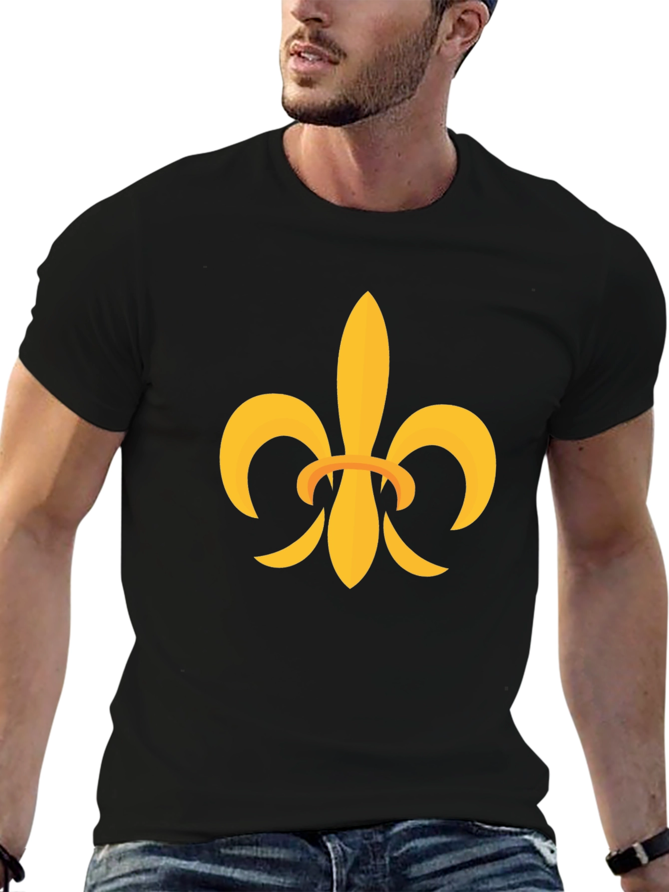 Fleur-de-lis Graphic Black Tee