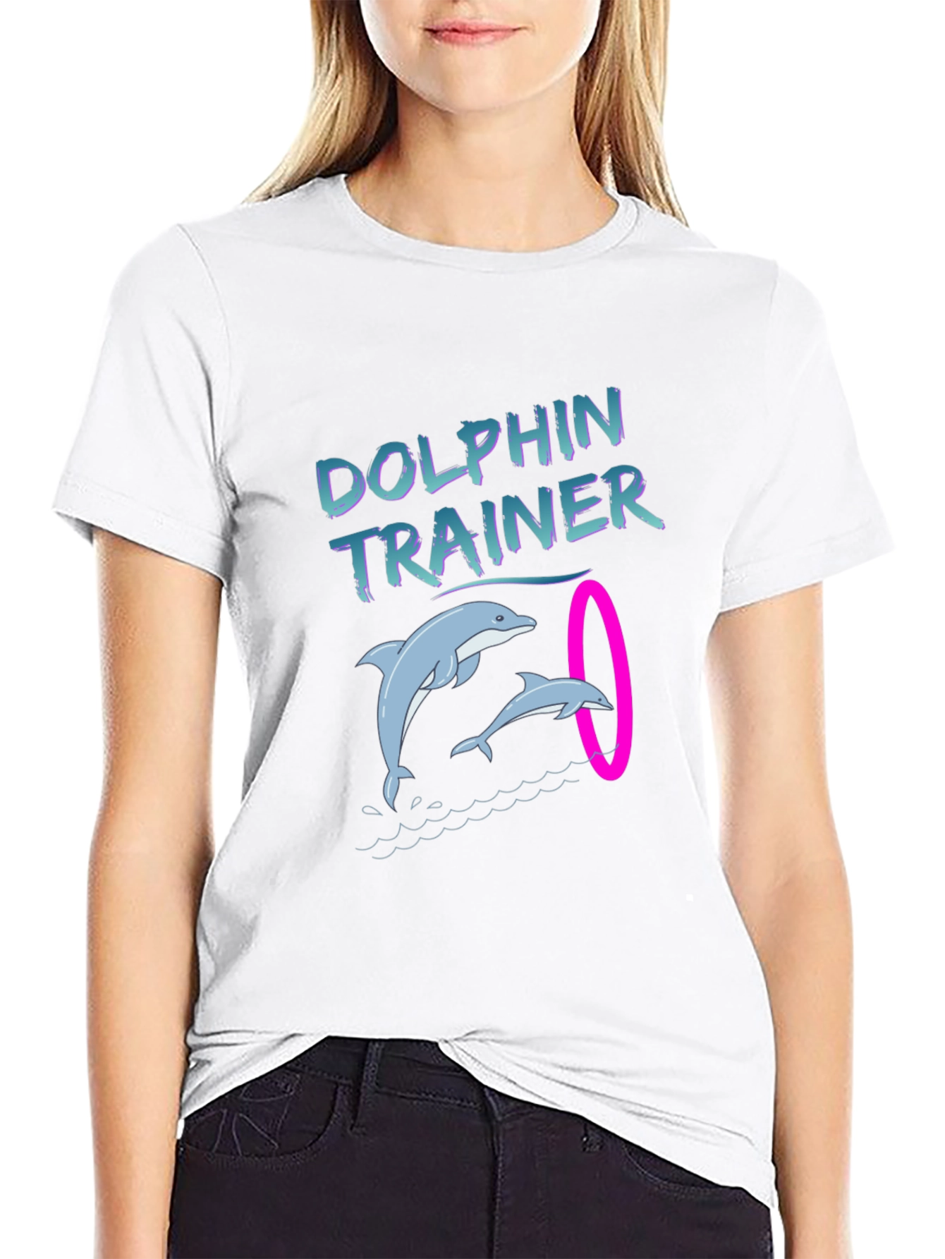 Dolphin Trainer Graphic T-Shirt