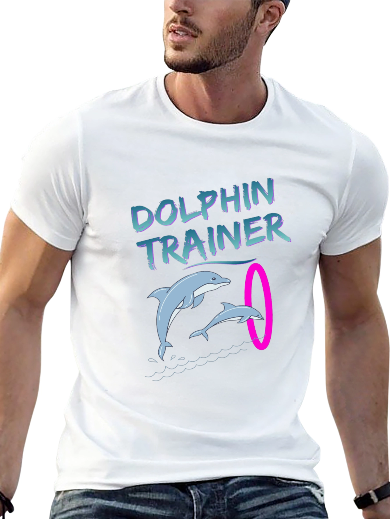 Dolphin Trainer Graphic T-Shirt