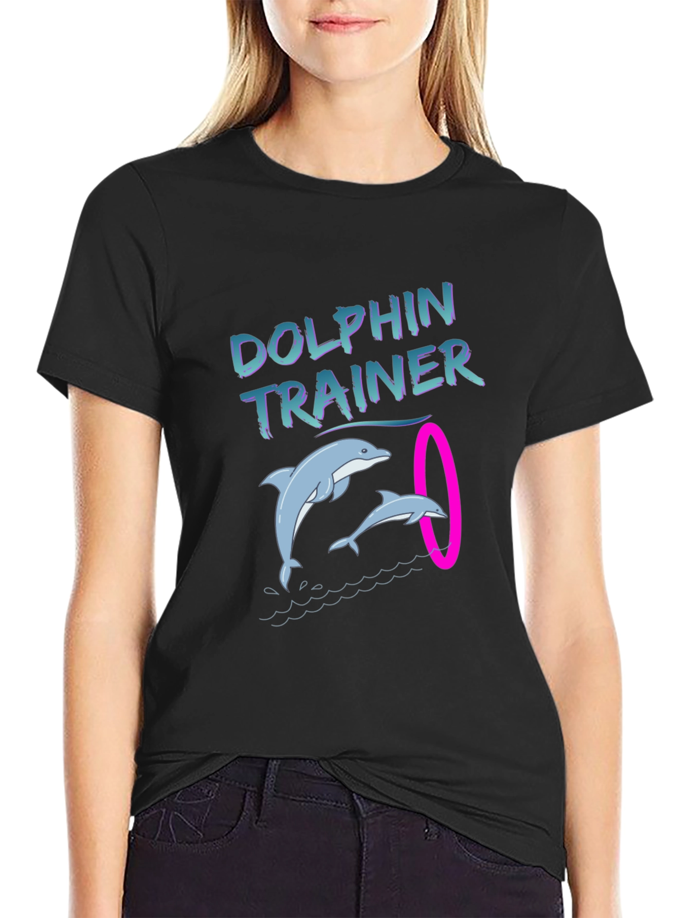 Dolphin Trainer Graphic T-Shirt