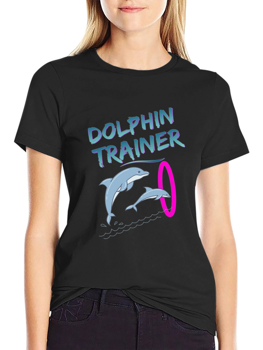 Dolphin Trainer Graphic T-Shirt