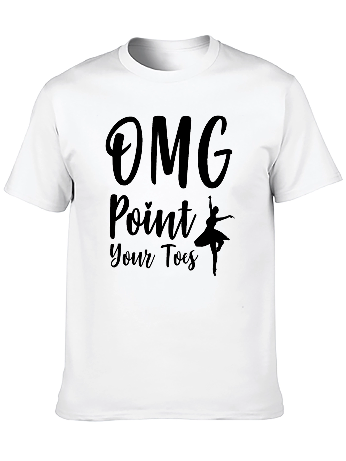 OMG Point Your Toes Black T-Shirt