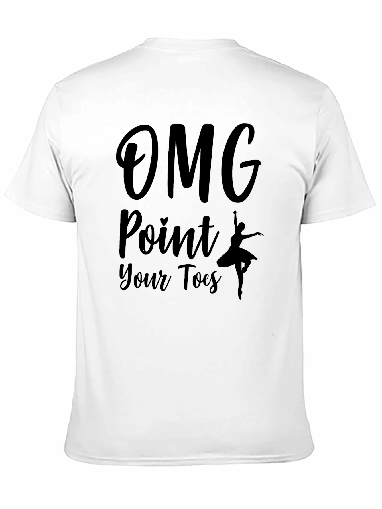 OMG Point Your Toes Black T-Shirt