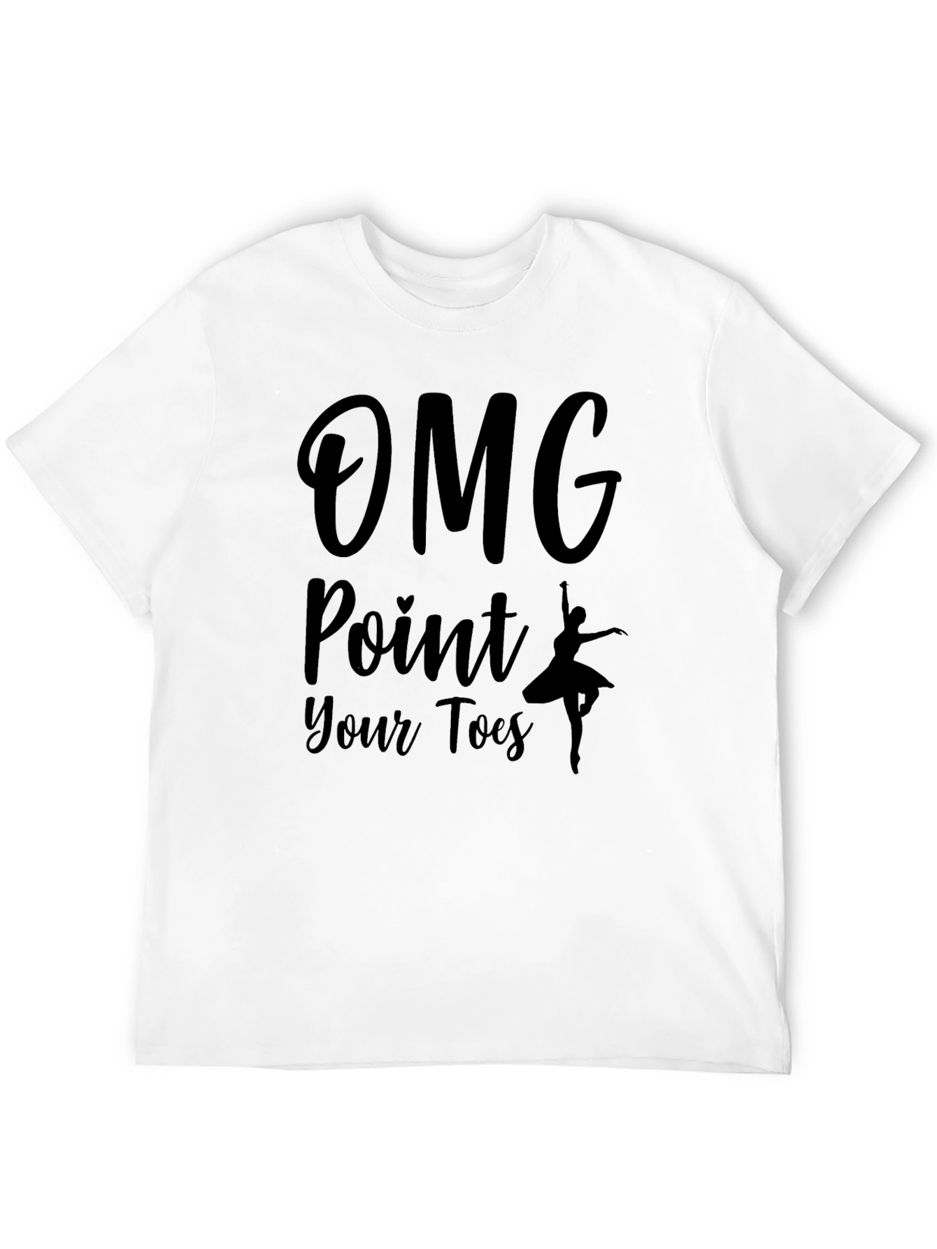 OMG Point Your Toes Black T-Shirt
