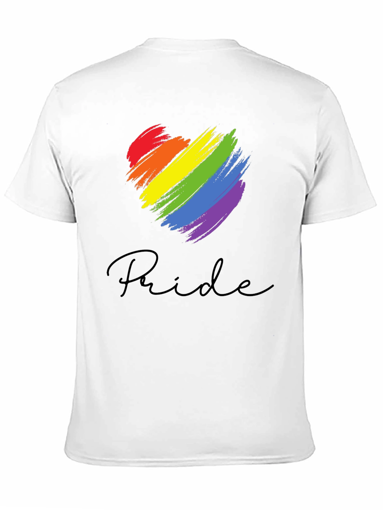 Pride Heart T-Shirt - Rainbow Graphic Tee