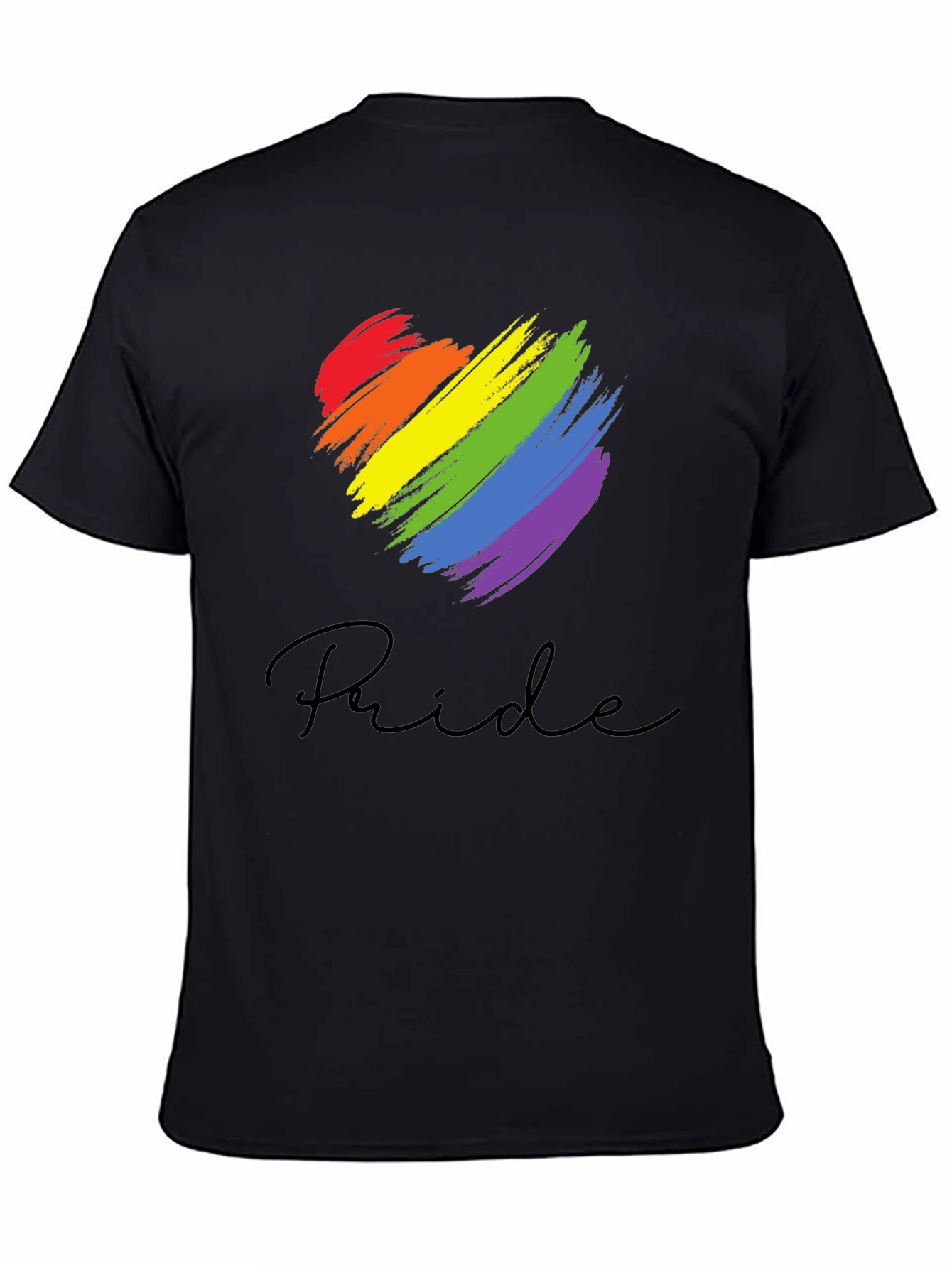 Pride Heart T-Shirt - Rainbow Graphic Tee