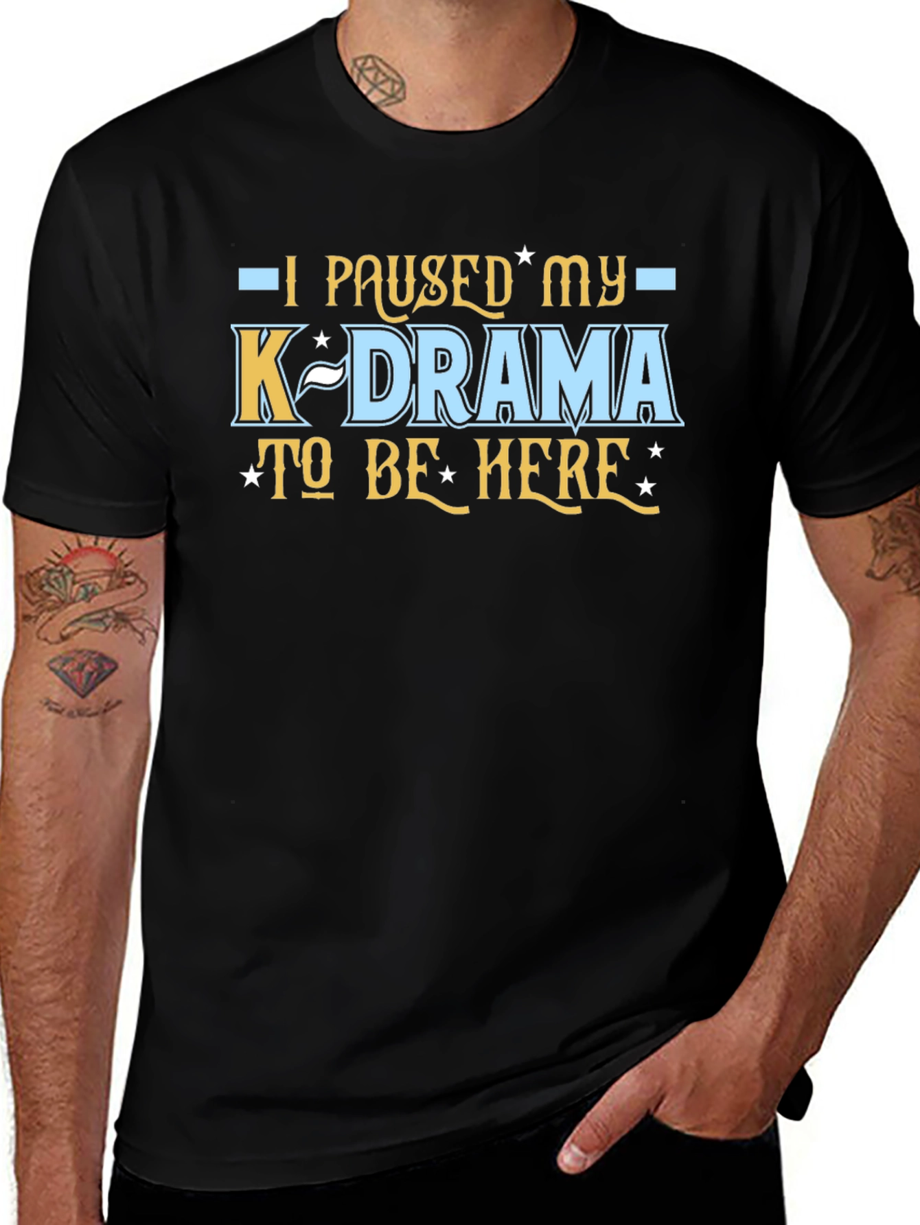 K-Drama Fan Tee - I Paused My K-Drama T-Shirt