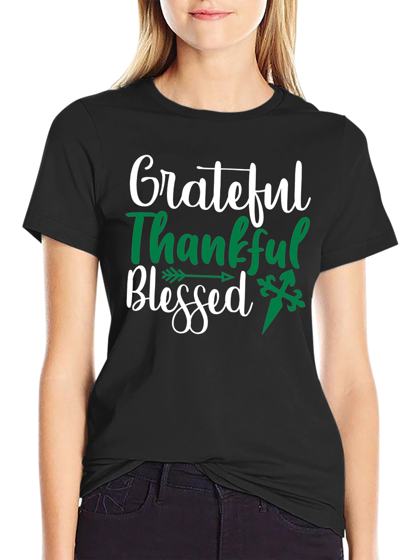 Grateful Thankful Blessed Graphic Tee