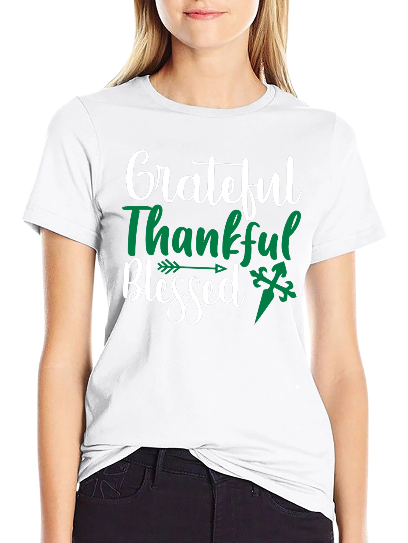 Grateful Thankful Blessed Graphic Tee