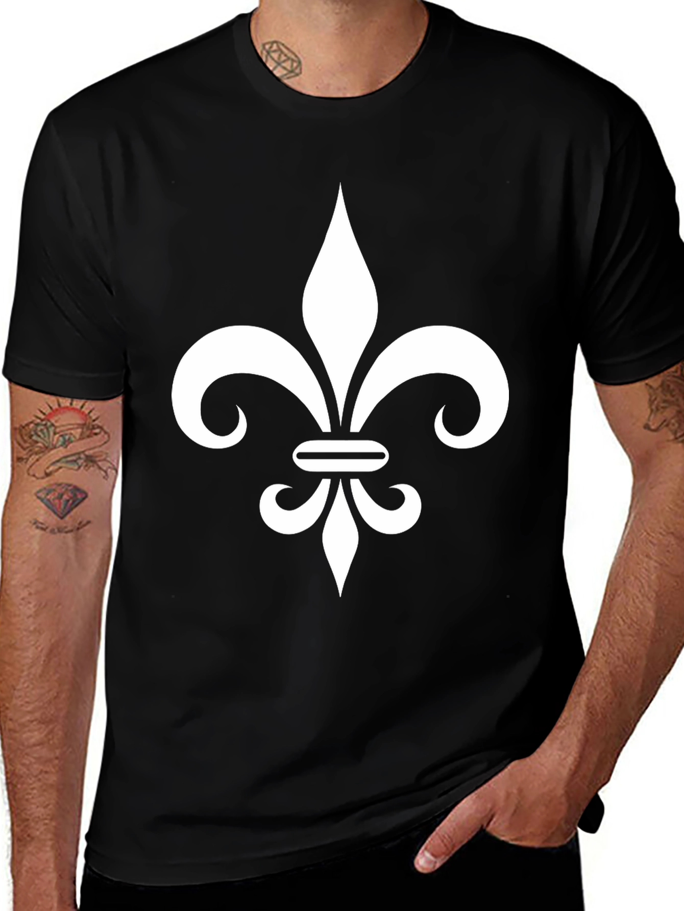 Fleur-de-lis Black T-Shirt