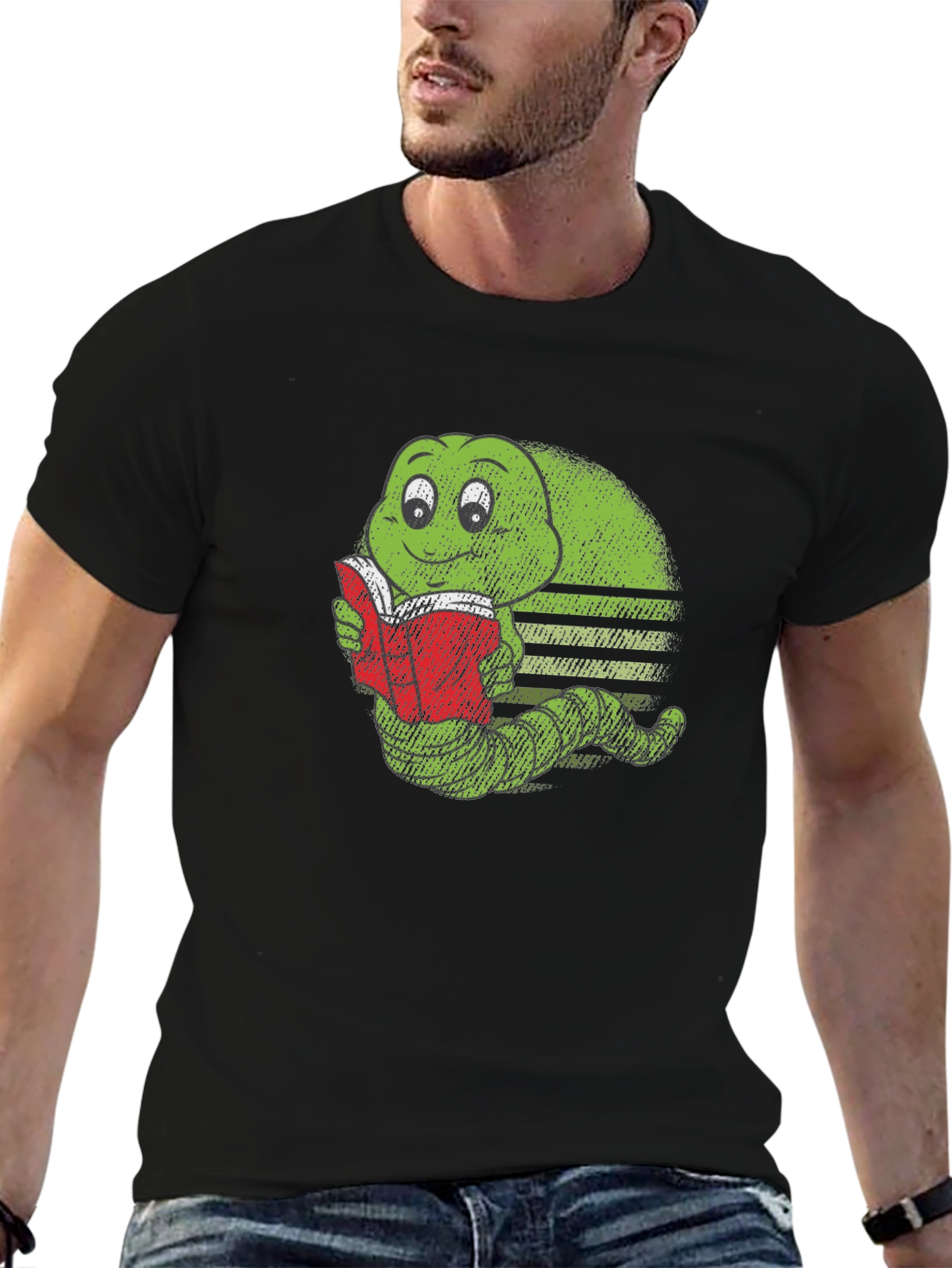 Bookworm Caterpillar Graphic Tee - Soft Cotton