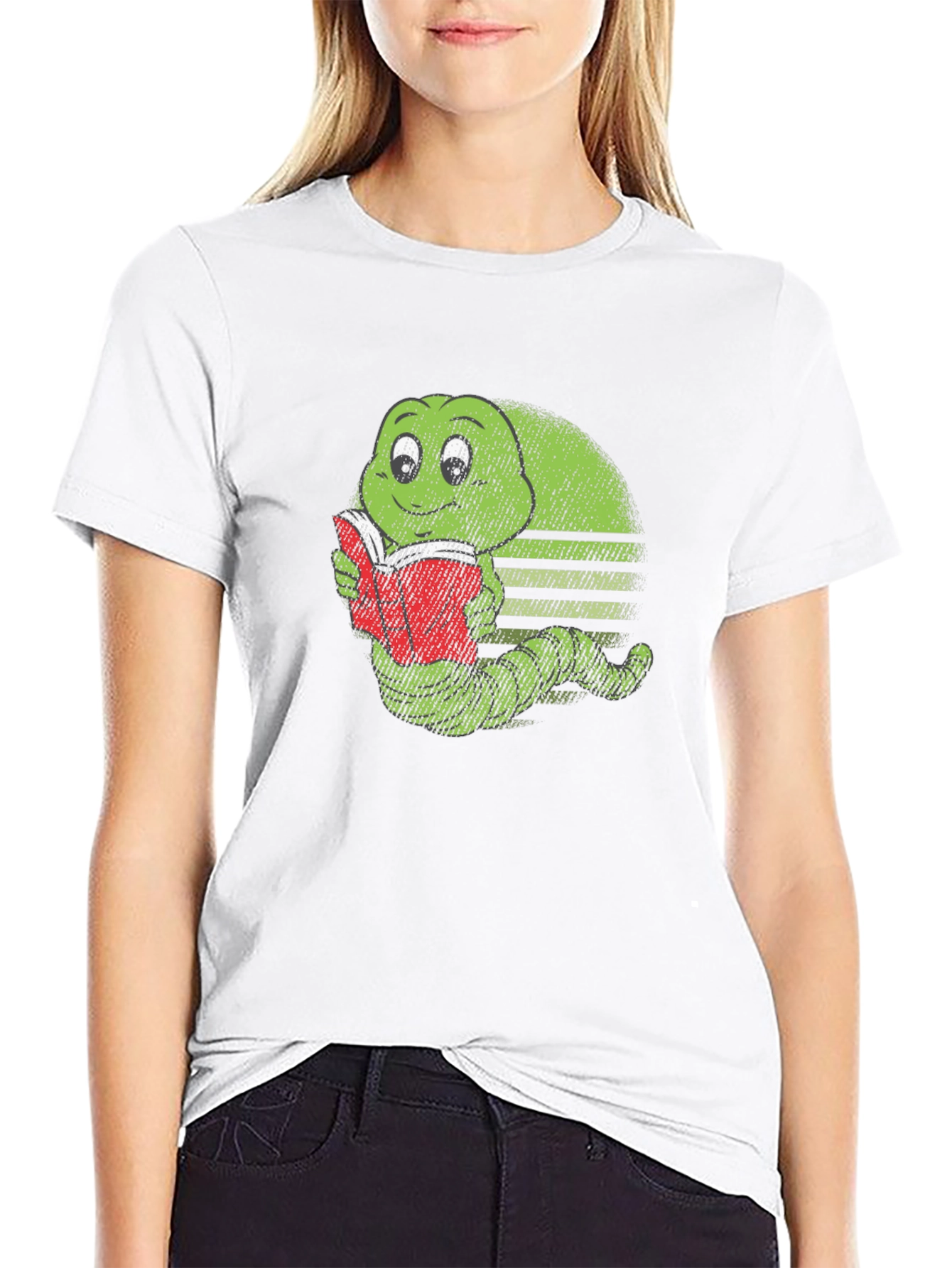 Bookworm Caterpillar Graphic Tee - Soft Cotton