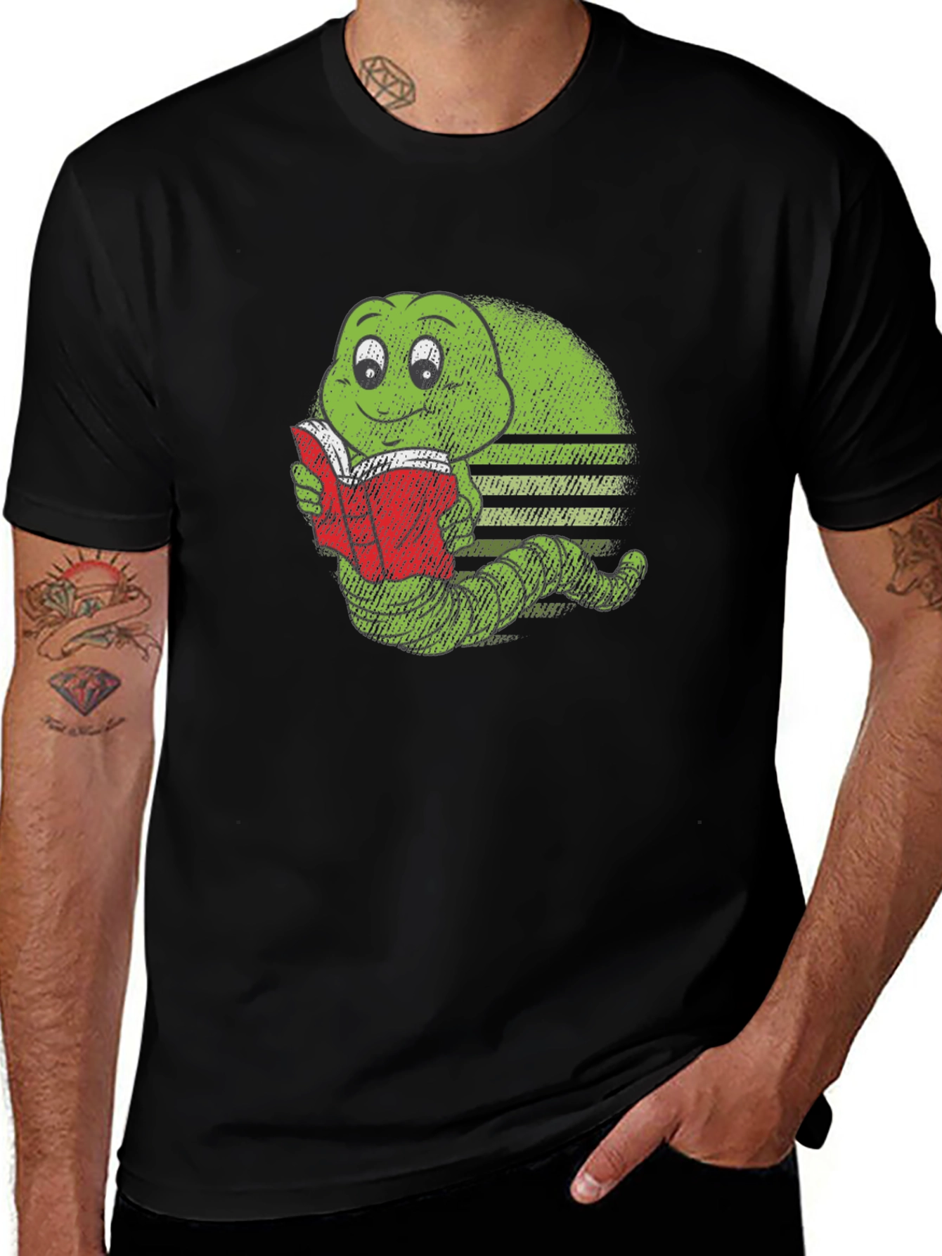 Bookworm Caterpillar Graphic Tee - Soft Cotton