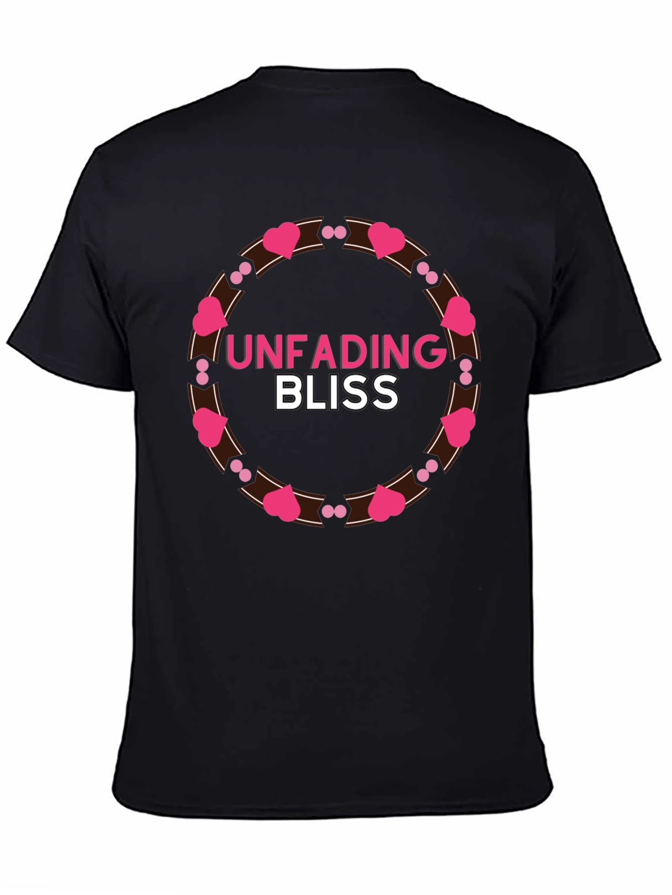 Unfading Bliss Graphic Black Tee