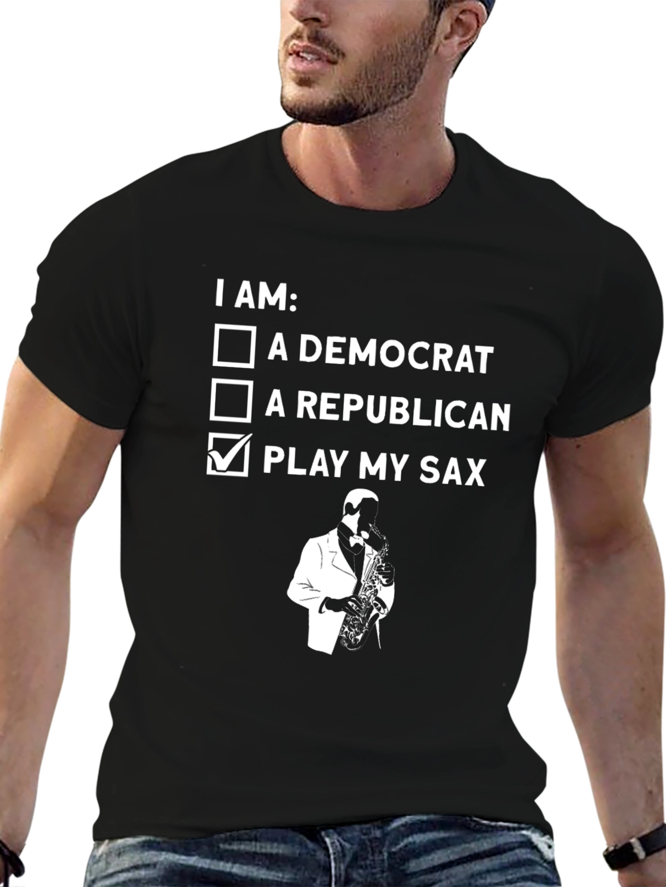 I Play My Sax T-Shirt - Novelty Musician Tee