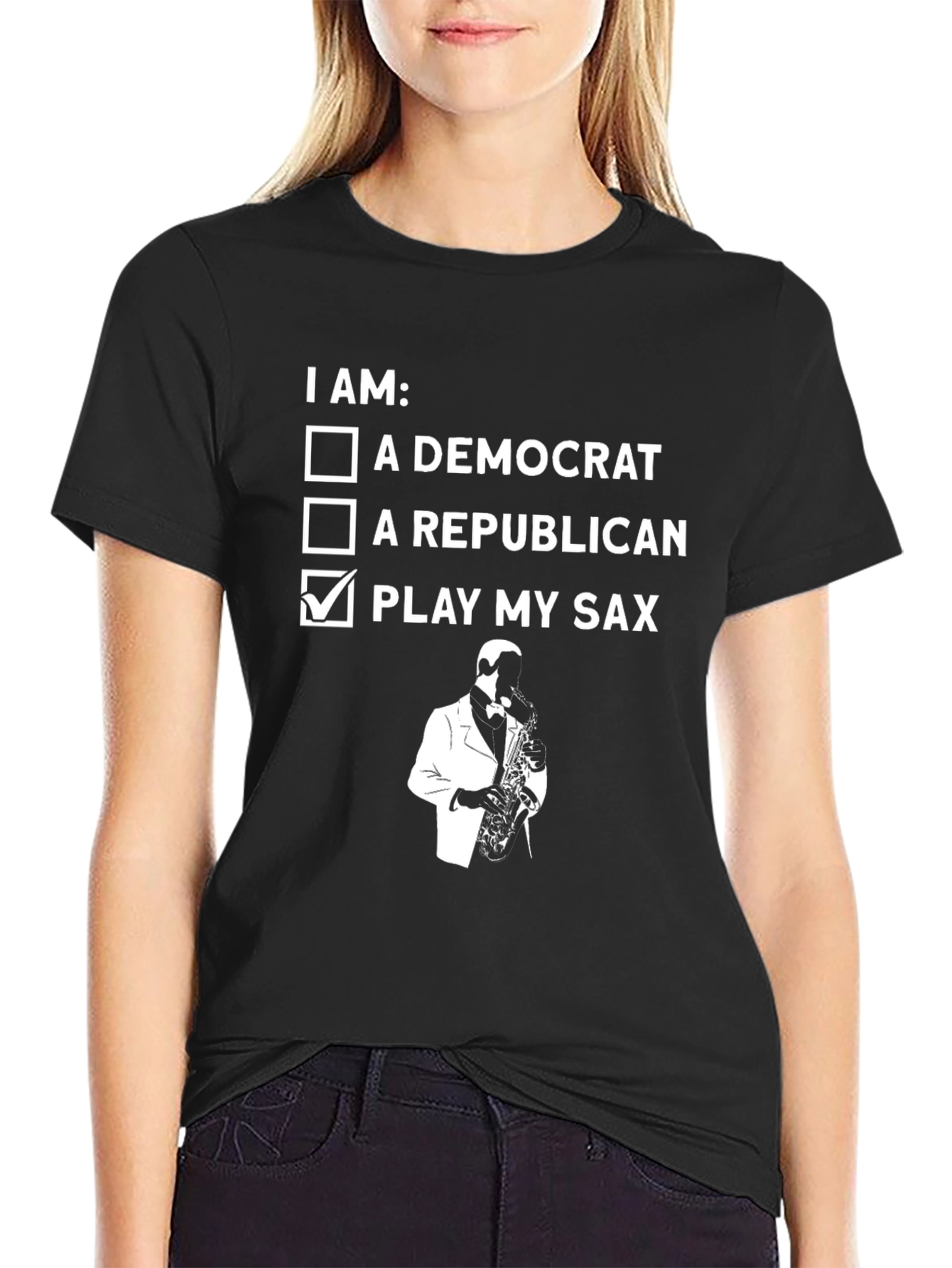 I Play My Sax T-Shirt - Novelty Musician Tee