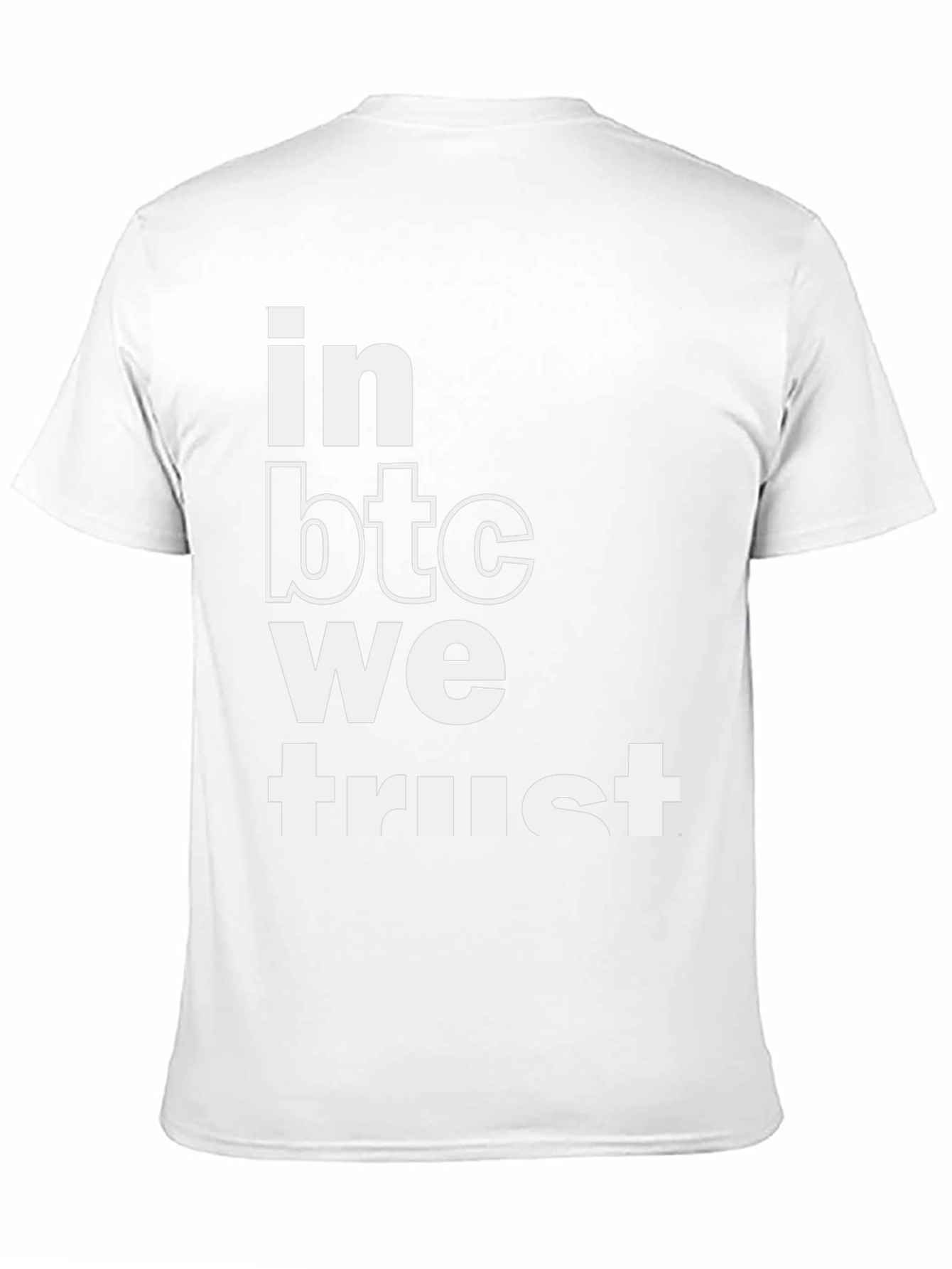 In BTC We Trust Bitcoin Cryptocurrency Black T-Shirt