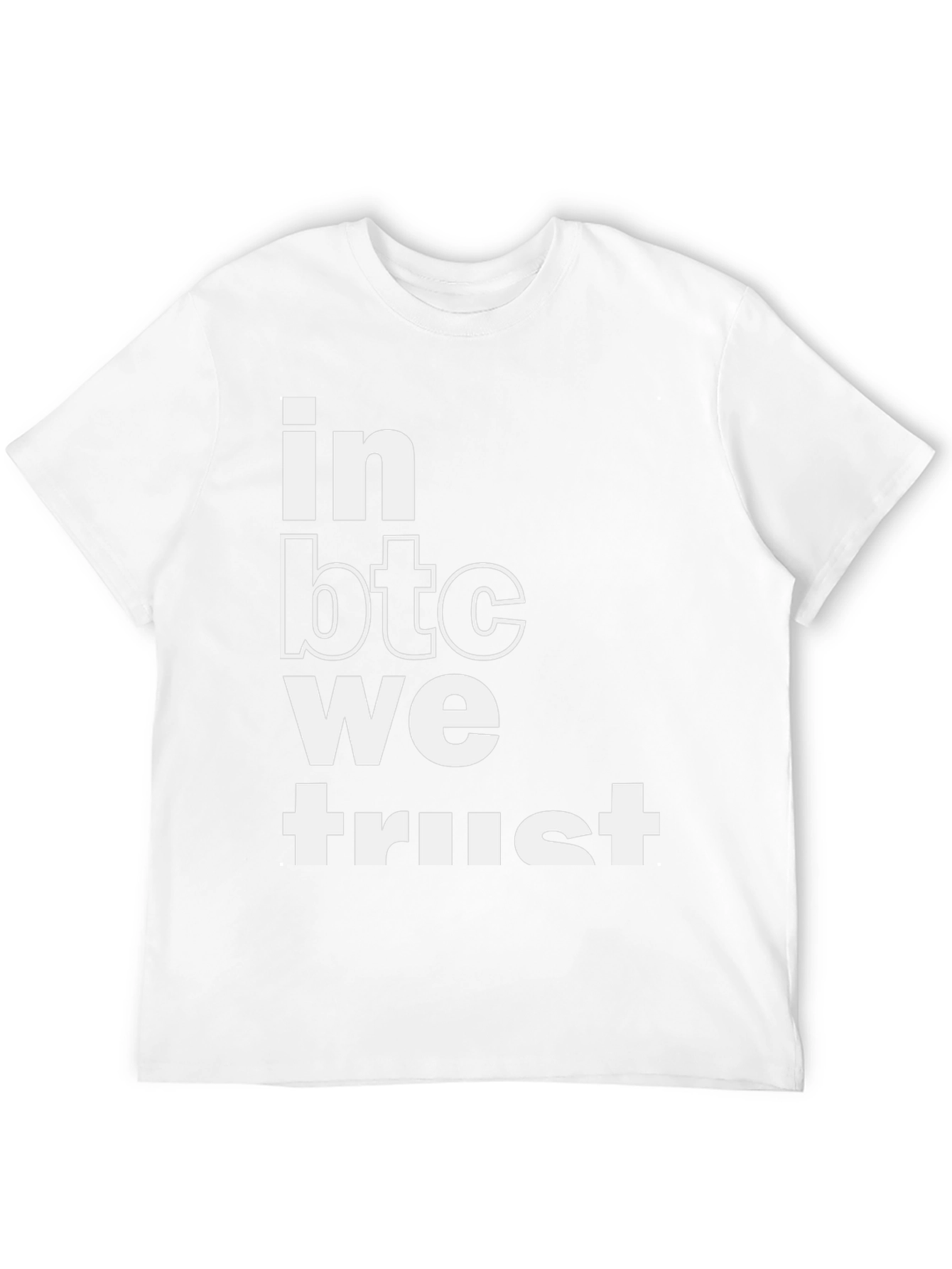 In BTC We Trust Bitcoin Cryptocurrency Black T-Shirt