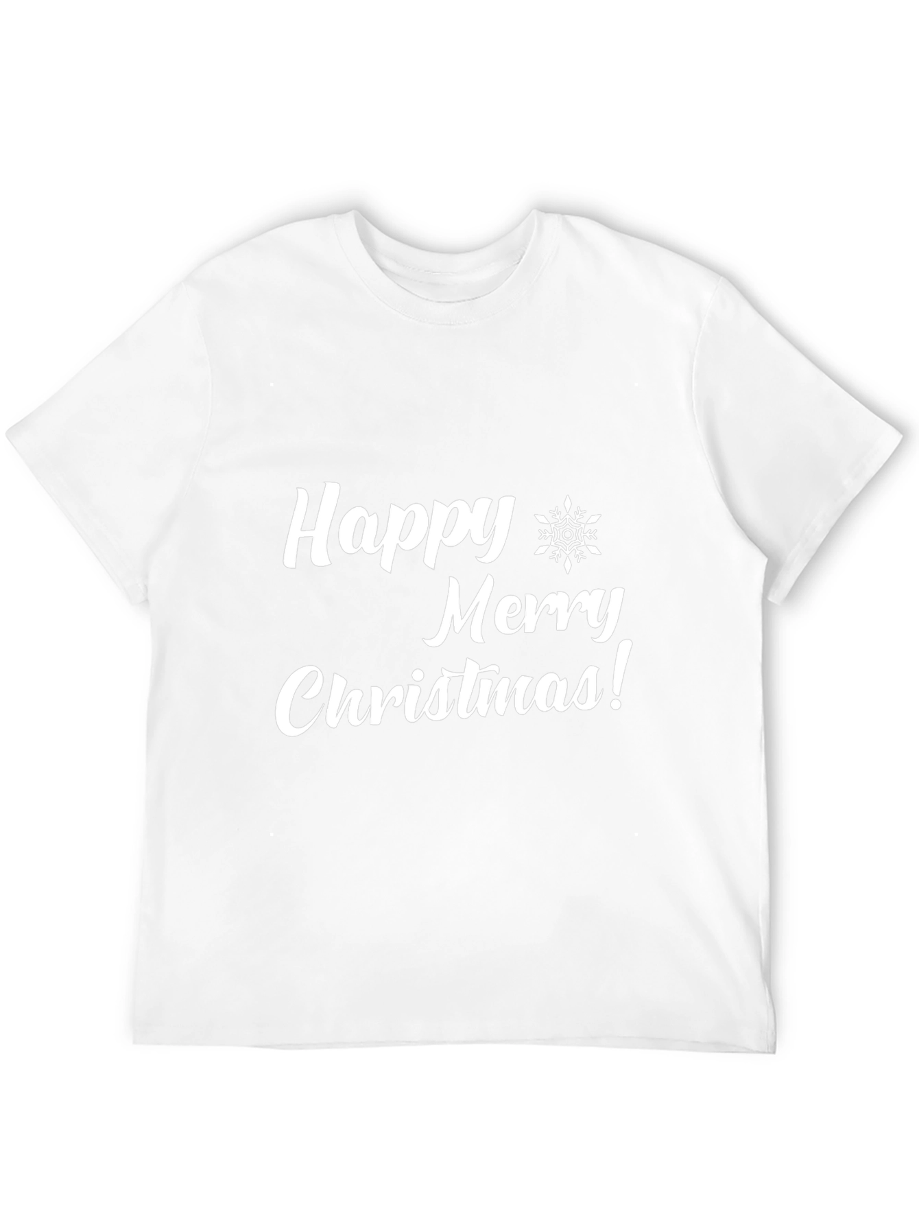 Festive Happy Merry Christmas Graphic T-Shirt