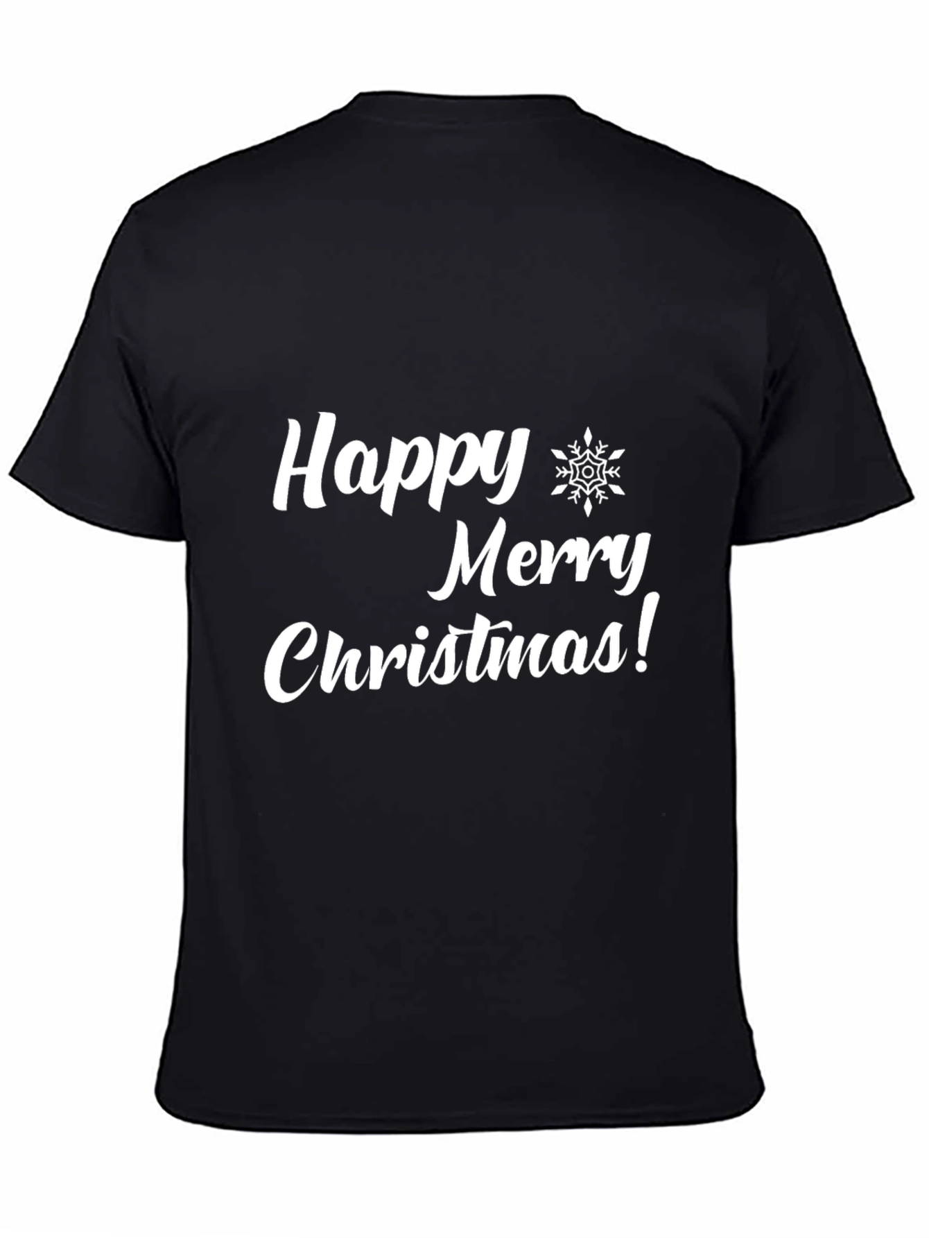 Festive Happy Merry Christmas Graphic T-Shirt