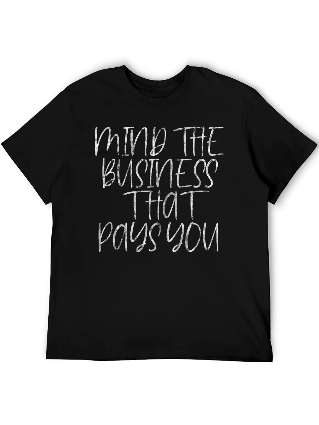 Mind The Business Black Graphic T-Shirt