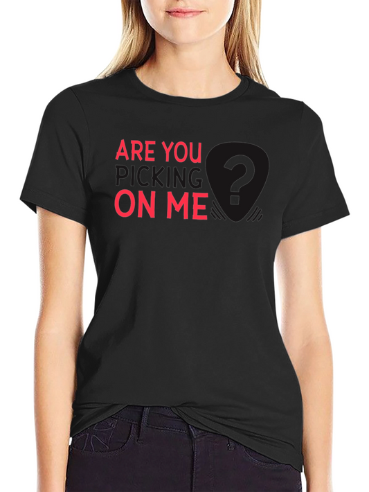 Are You On Me? Graphic Tee - Black Cotton T-Shirt