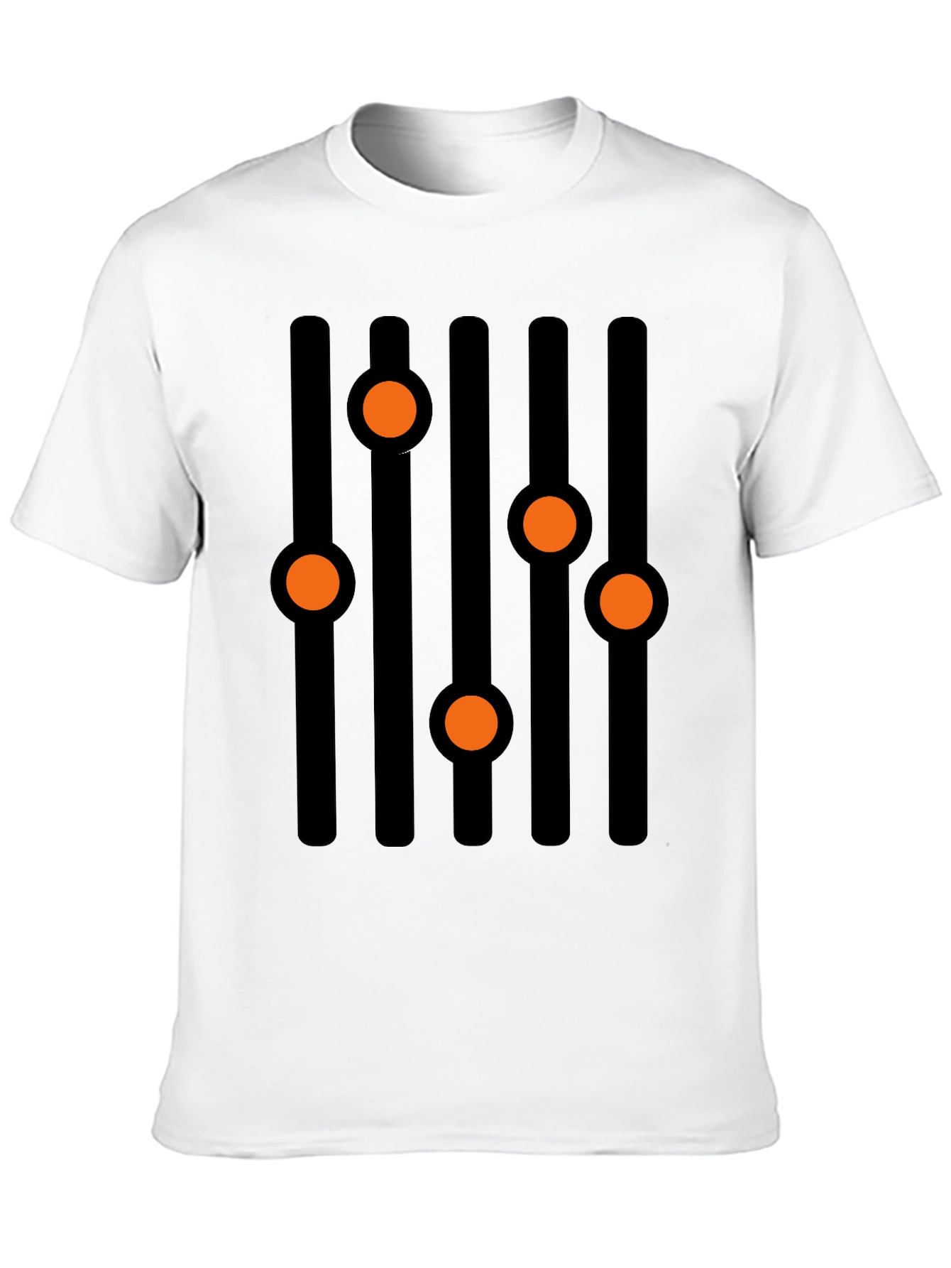 Equalizer Graphic Tee - Black Cotton Blend
