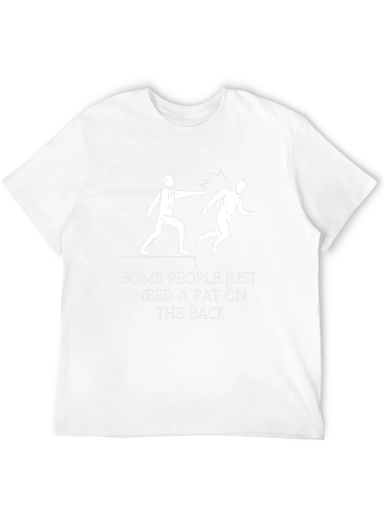 Humorous Pat on the Back Graphic Tee