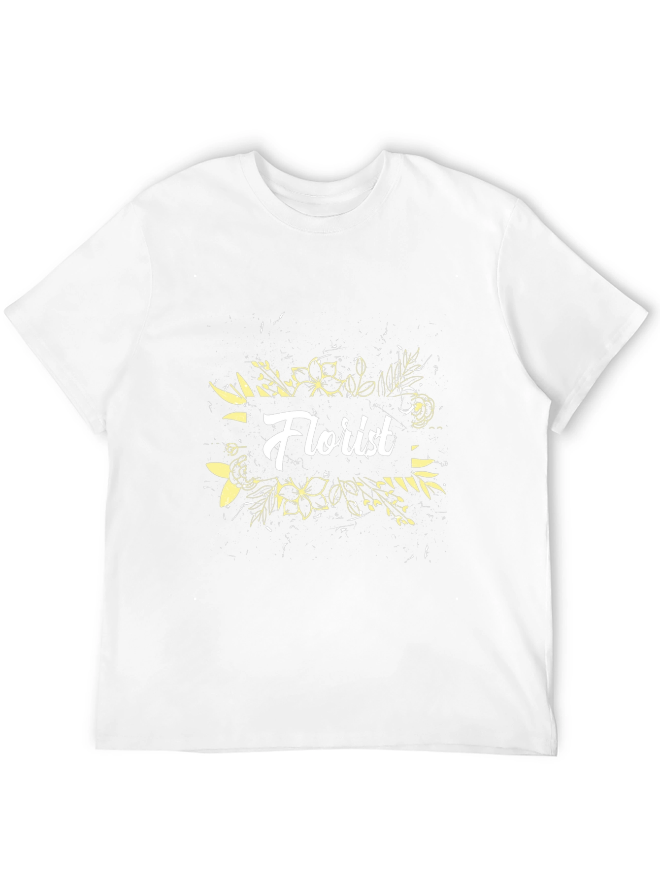 Florist Floral Graphic Black T-Shirt