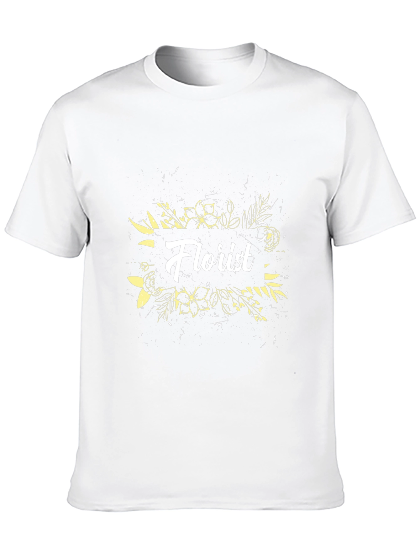 Florist Floral Graphic Black T-Shirt