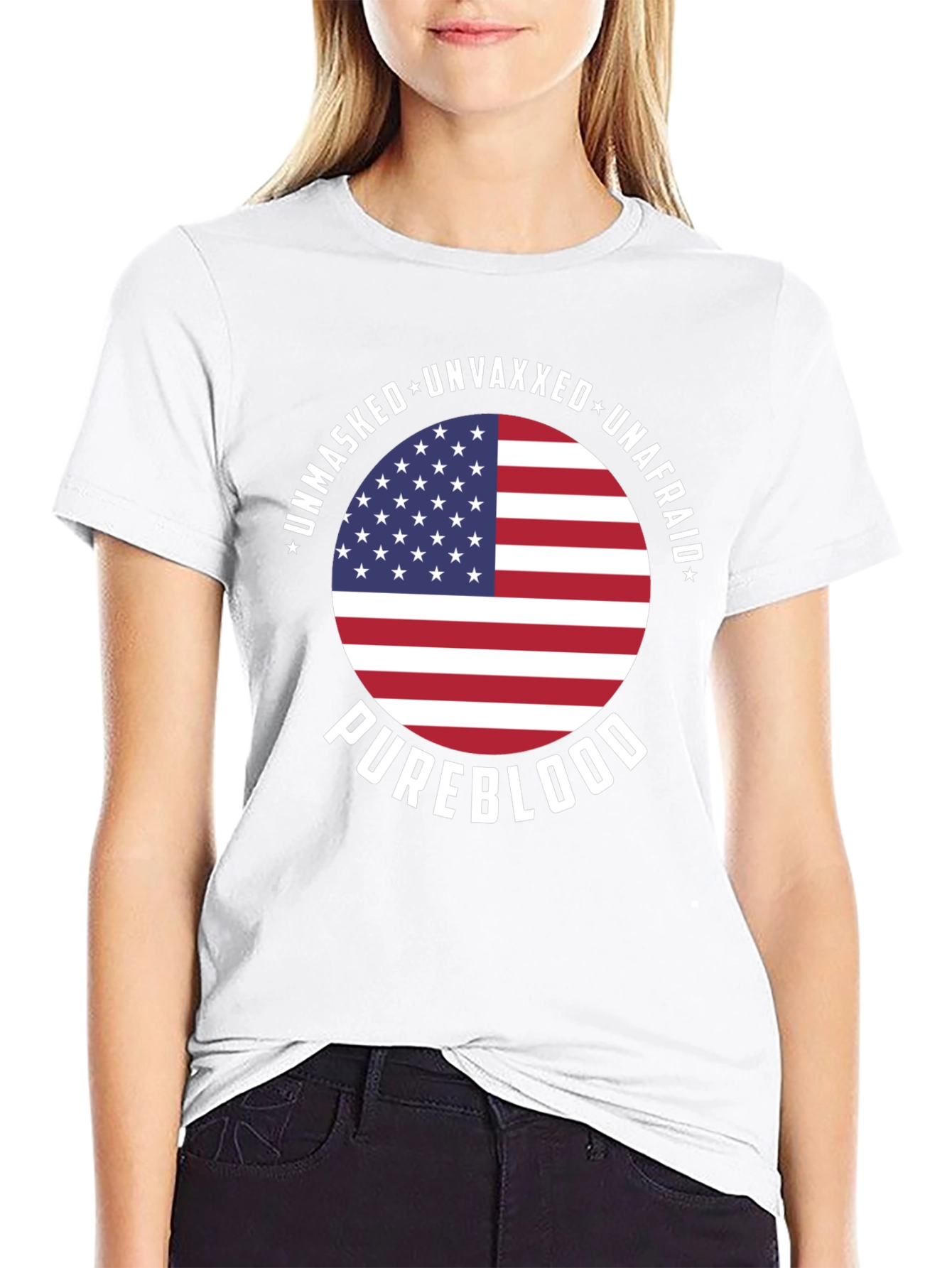 Unmasked Unvaxxed Unafraid Pureblood T-Shirt