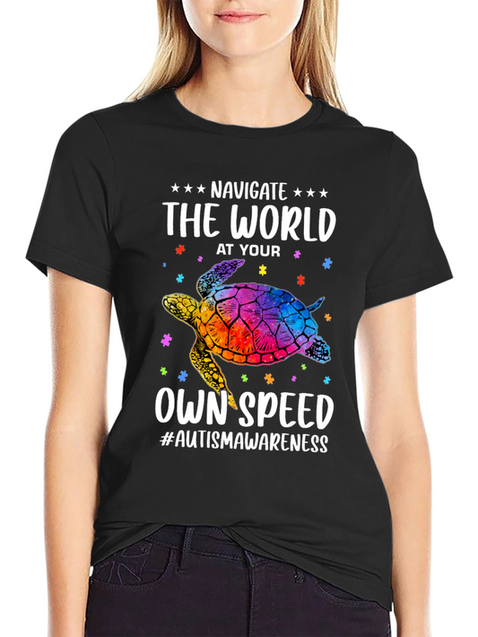 Autism Awareness Turtle T-Shirt