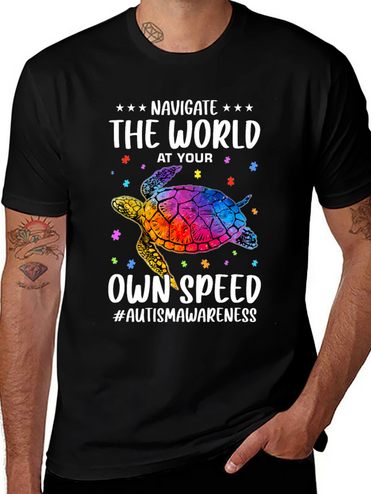 Autism Awareness Turtle T-Shirt