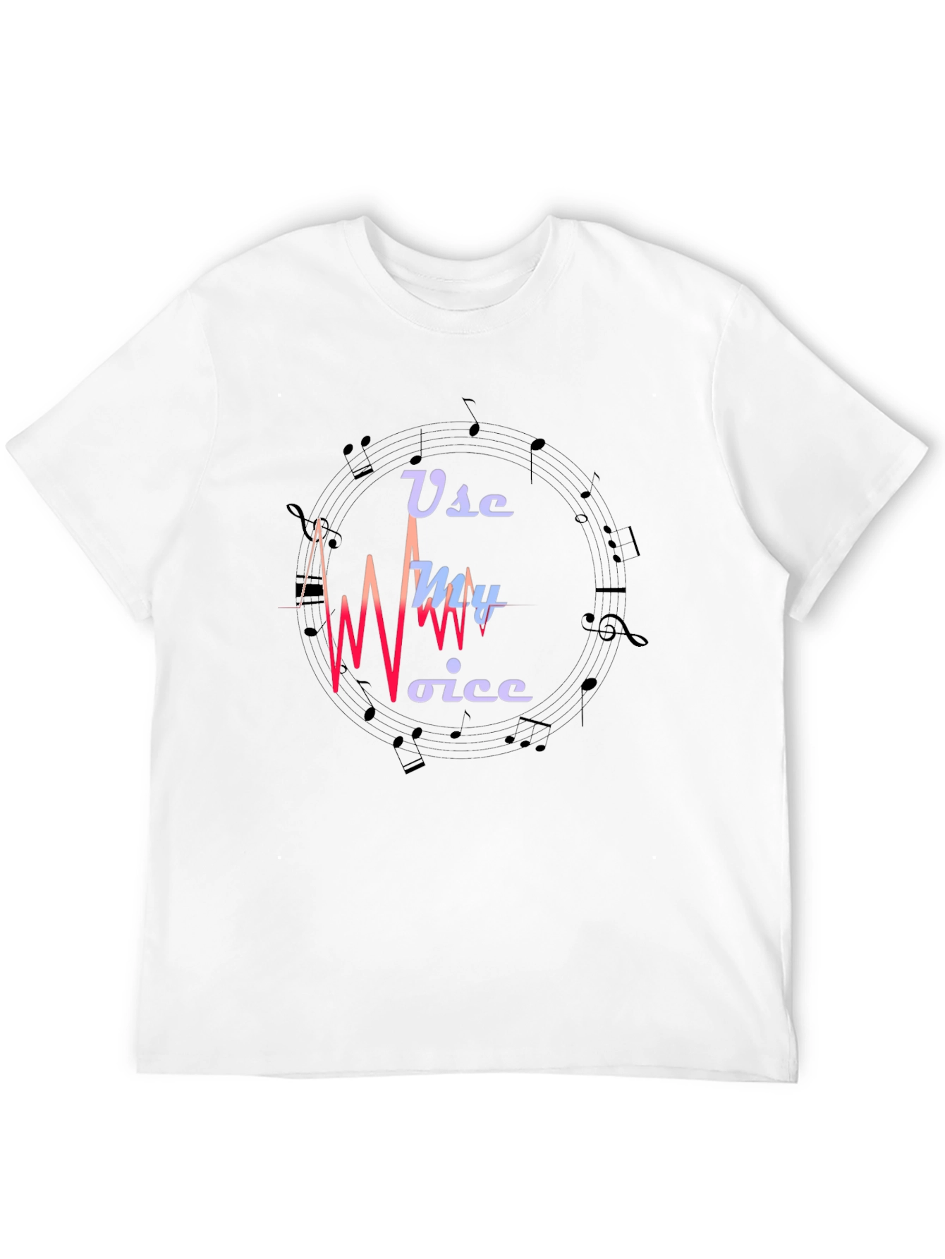 Use My Voice Graphic Black T-Shirt