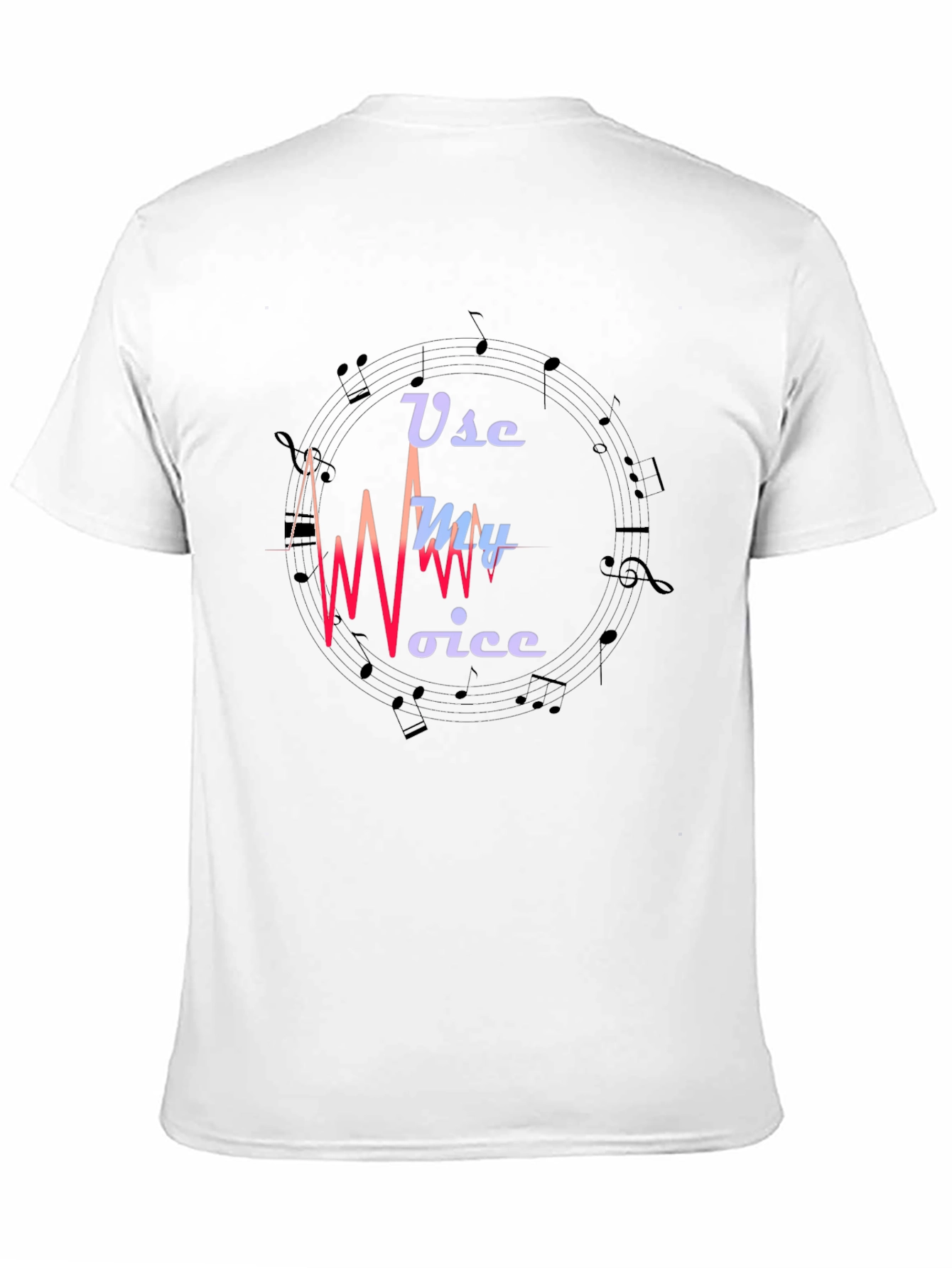 Use My Voice Graphic Black T-Shirt
